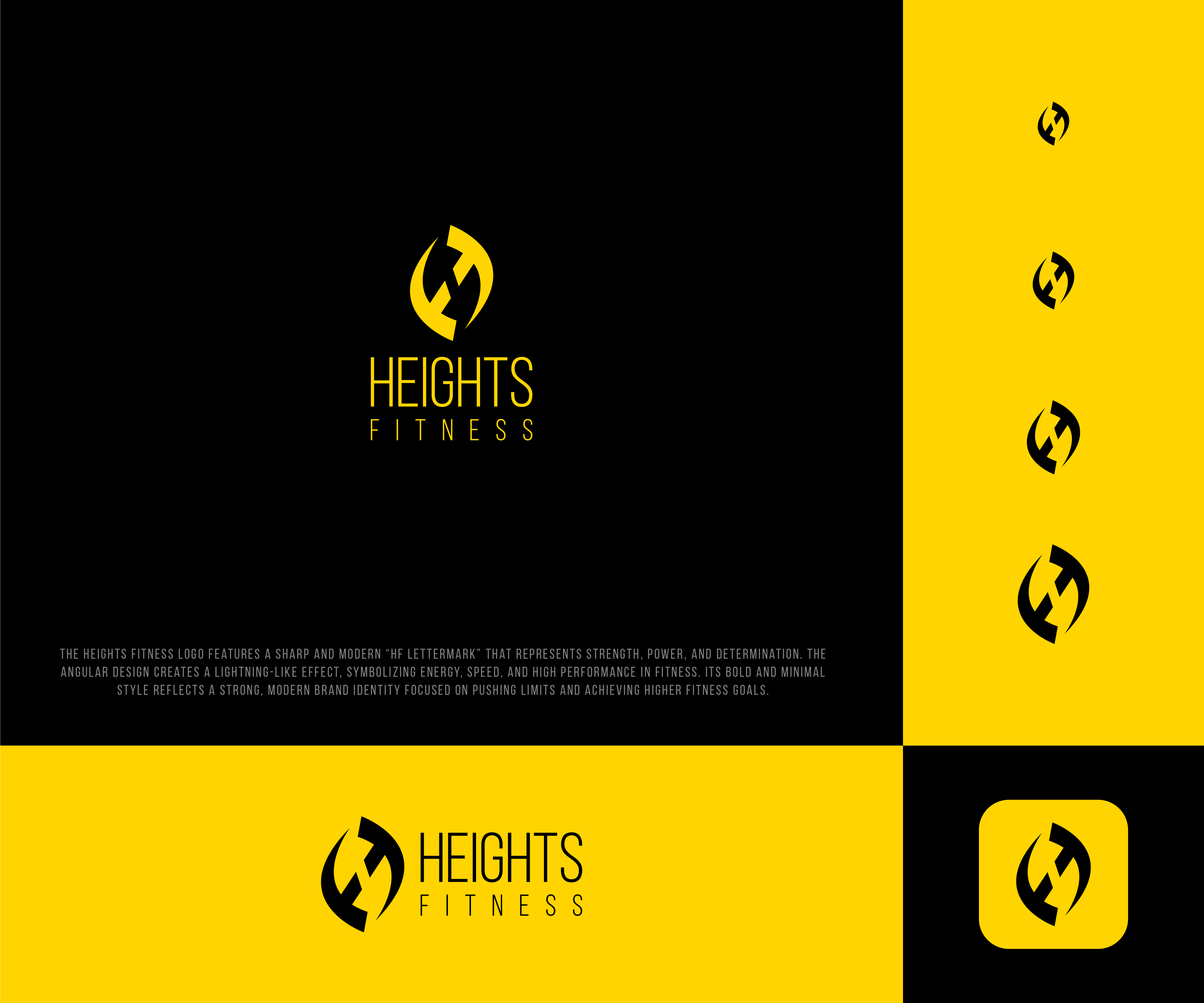 Logo Design by graphicrakib for the heights fitness | Design #36990615