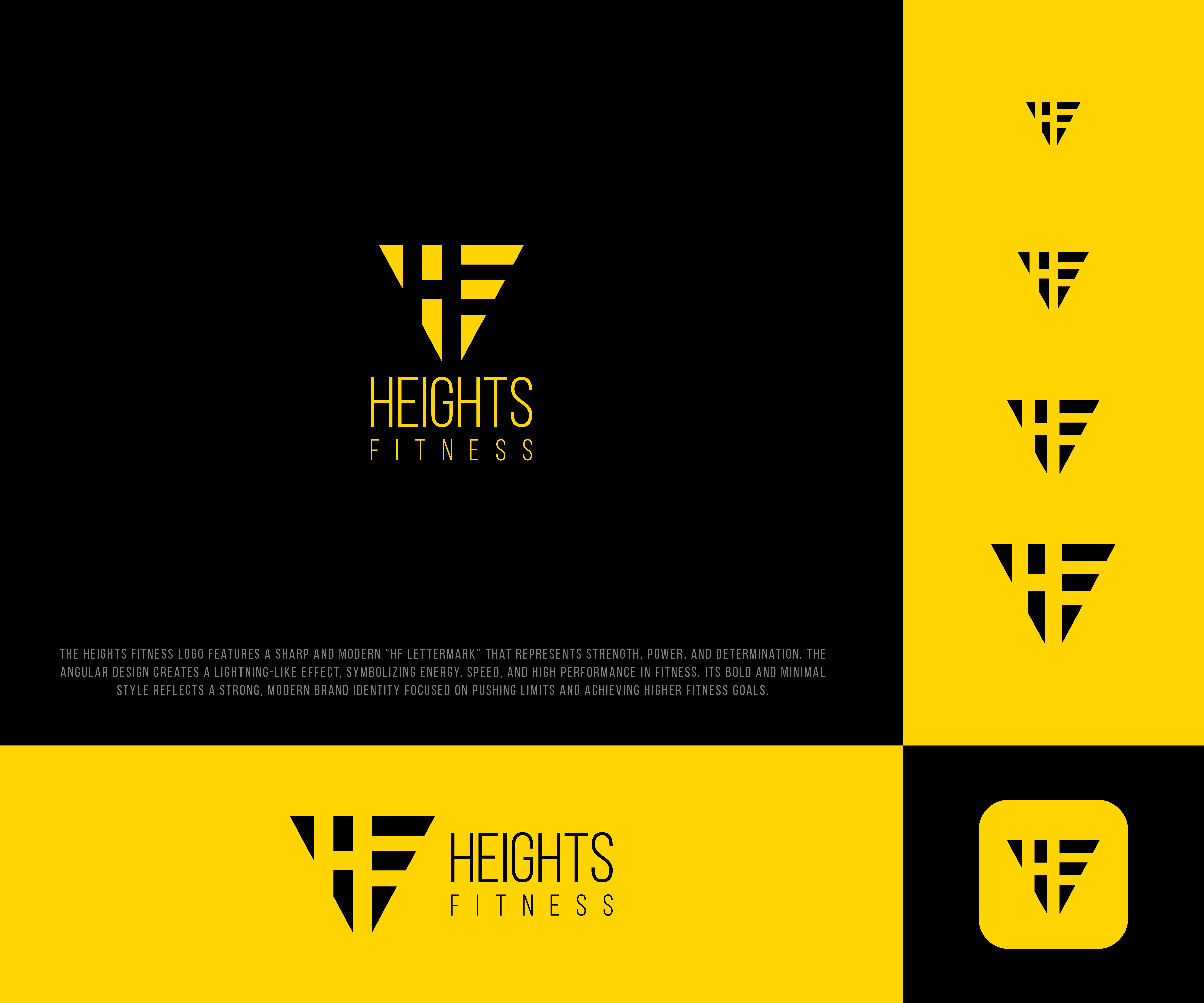 Logo Design by graphicrakib for the heights fitness | Design #36994276
