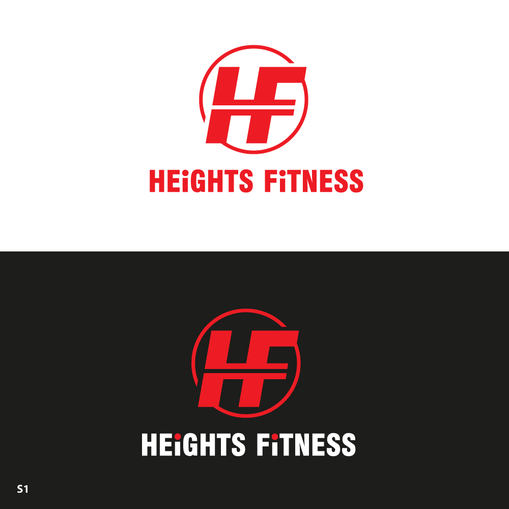 Logo Design by Sujit Banerjee for the heights fitness | Design #36956363
