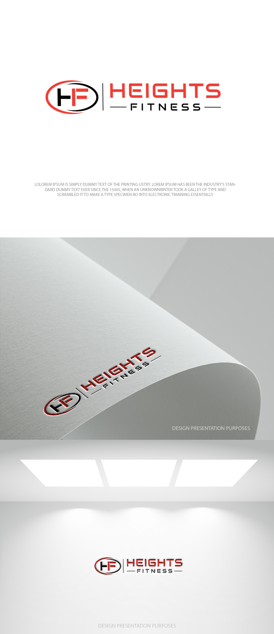 Logo Design by zebronicgraphic for the heights fitness | Design #36957582