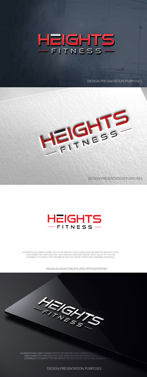 Logo Design by zebronicgraphic for the heights fitness | Design: #36957584