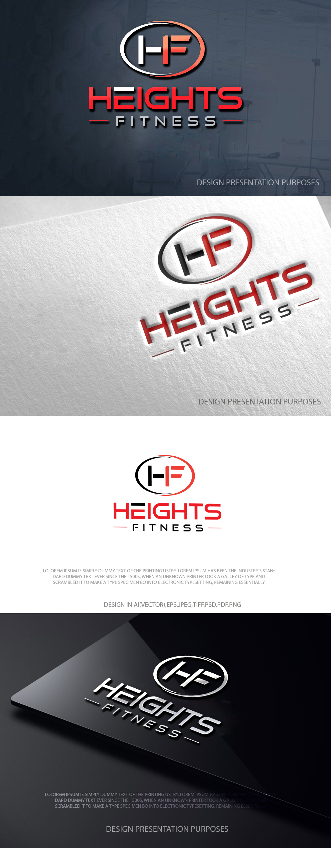 Logo Design by zebronicgraphic for the heights fitness | Design #36968300