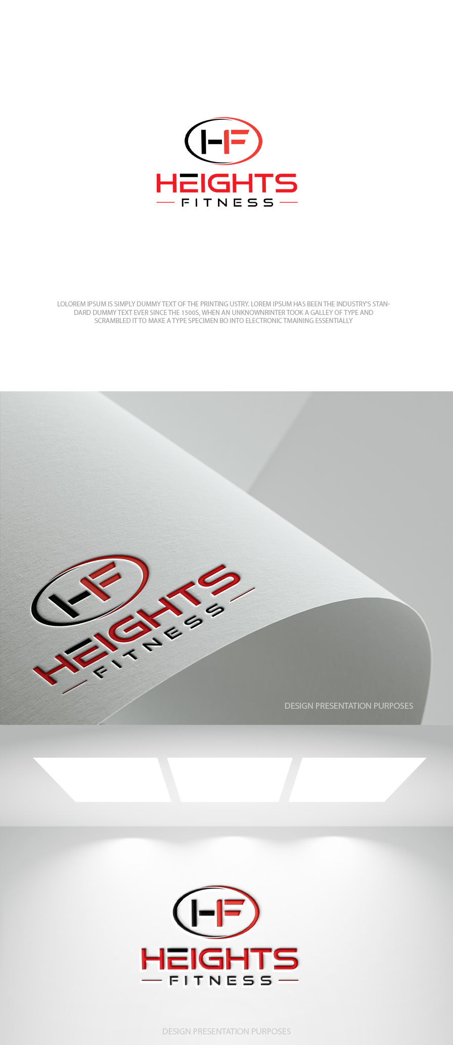 Logo Design by zebronicgraphic for the heights fitness | Design #36968312
