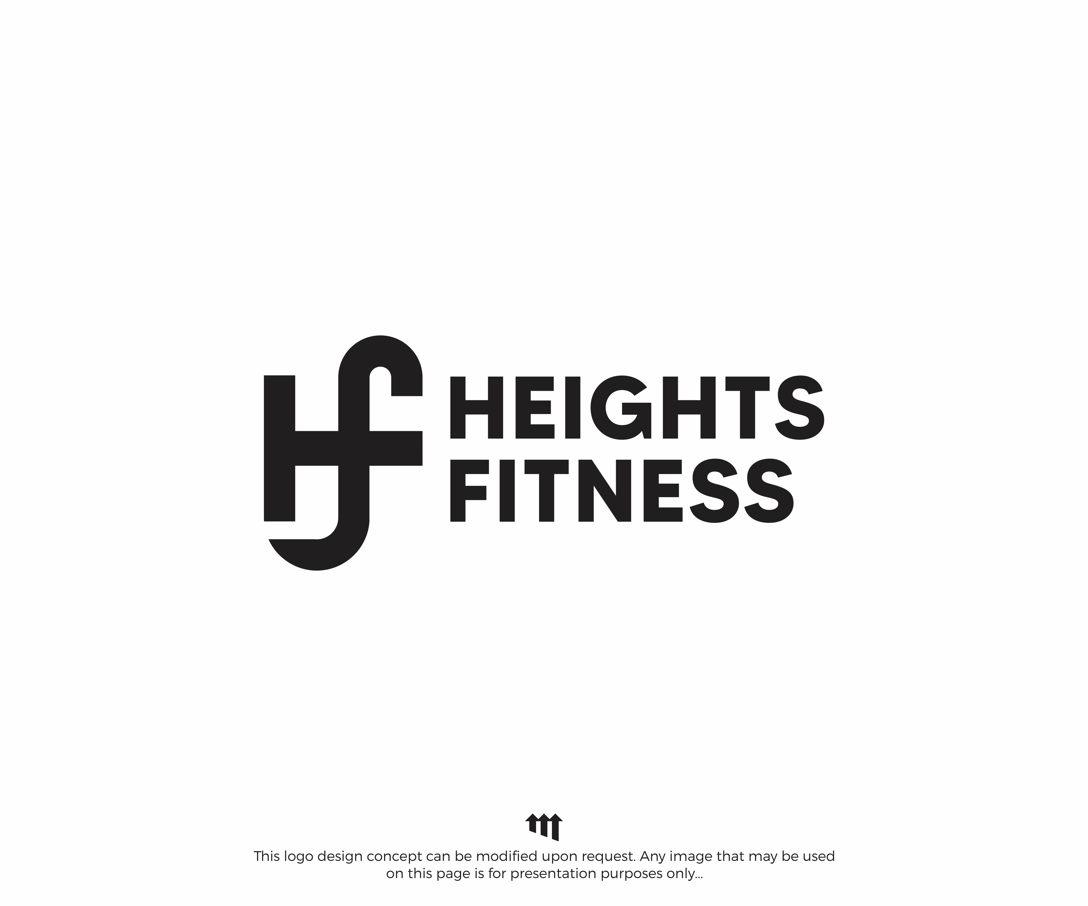 Logo Design by MBARO for the heights fitness | Design #36981126