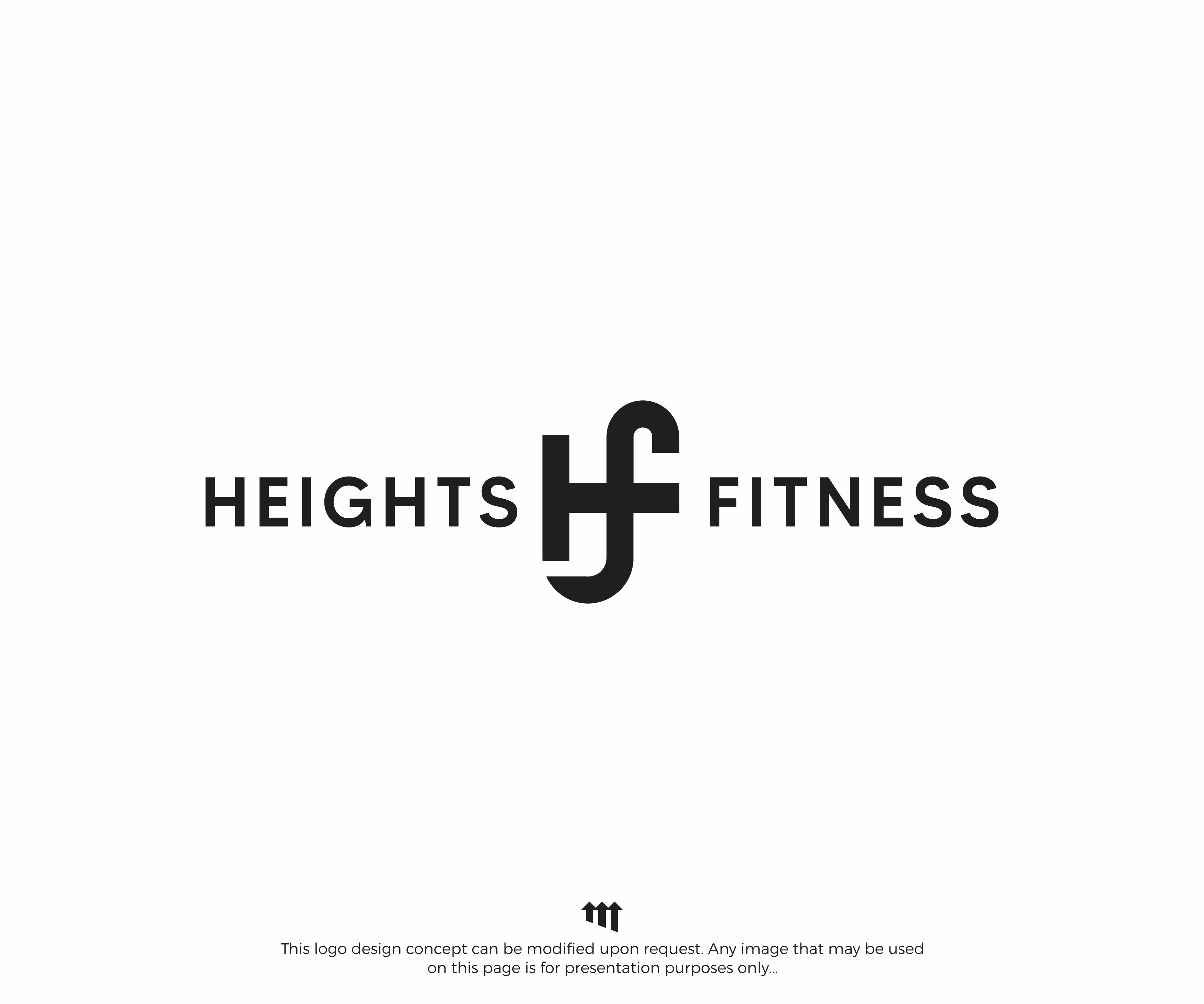 Logo Design by MBARO for the heights fitness | Design #36981128