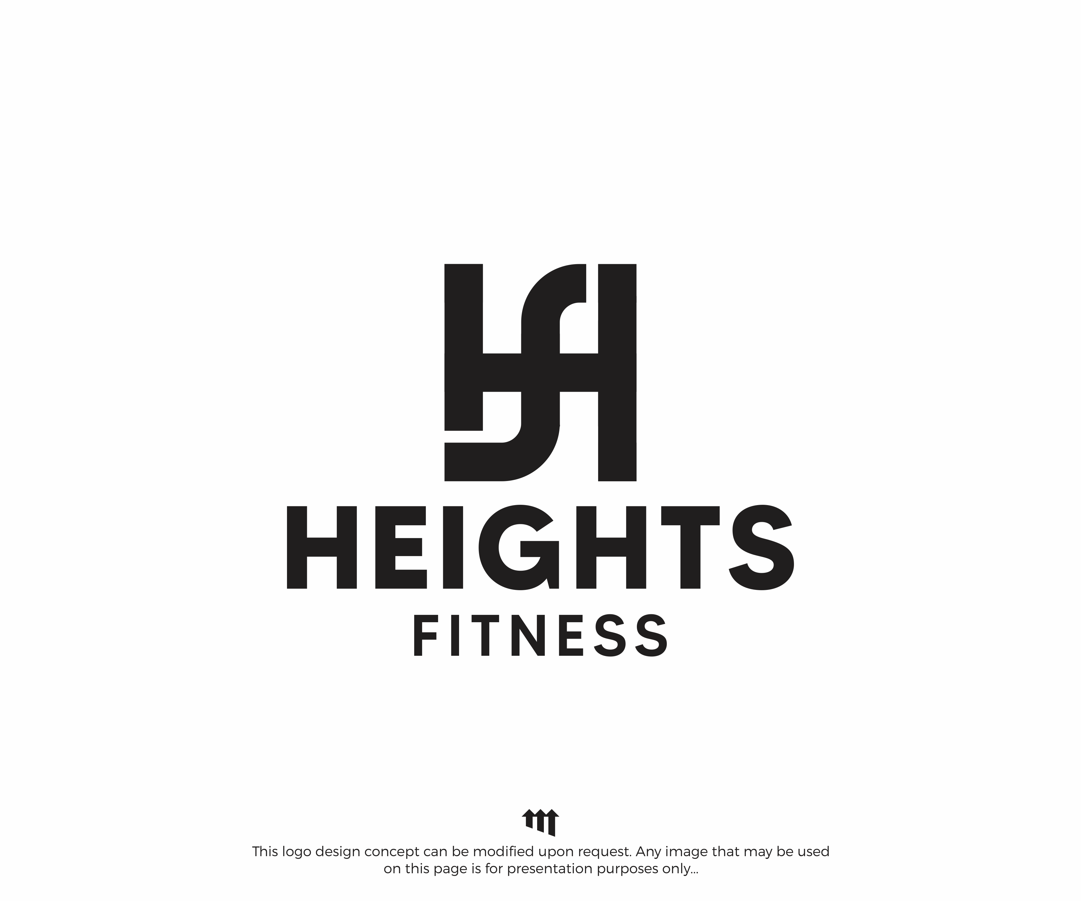 Logo Design by MBARO for the heights fitness | Design #36982450
