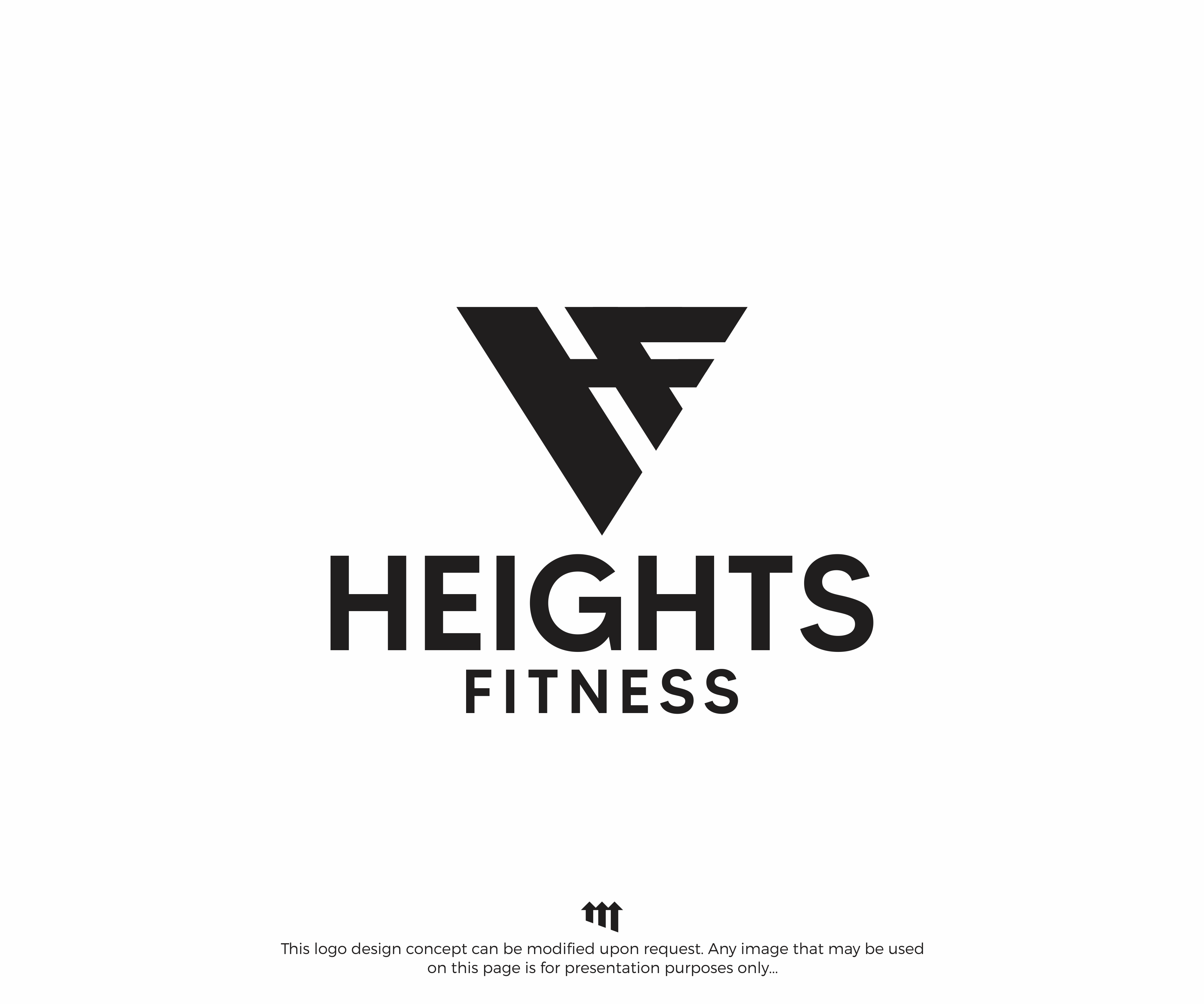 Logo Design by MBARO for the heights fitness | Design #36982451