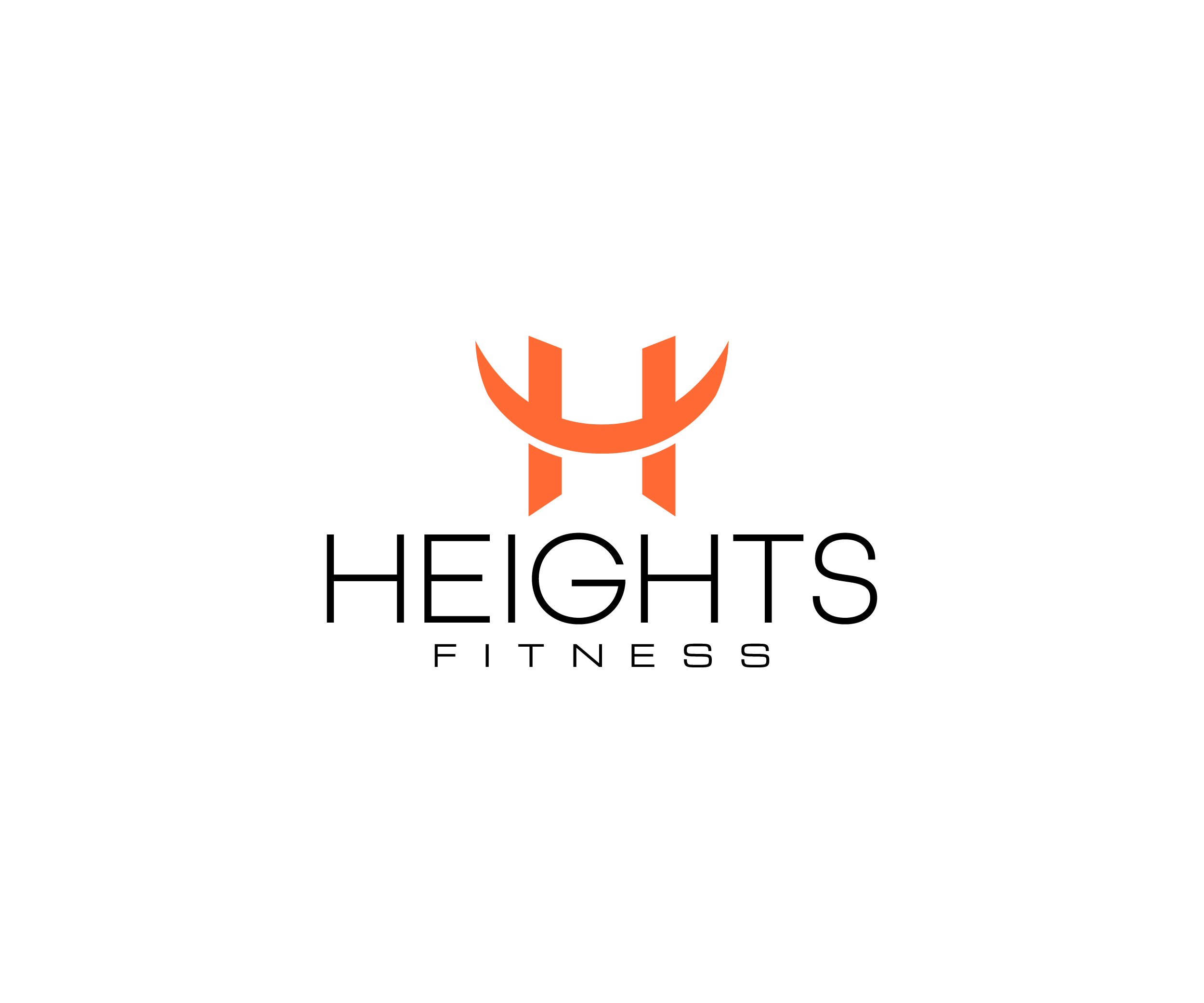 Logo Design by Didi Purwadi for the heights fitness | Design #36972589