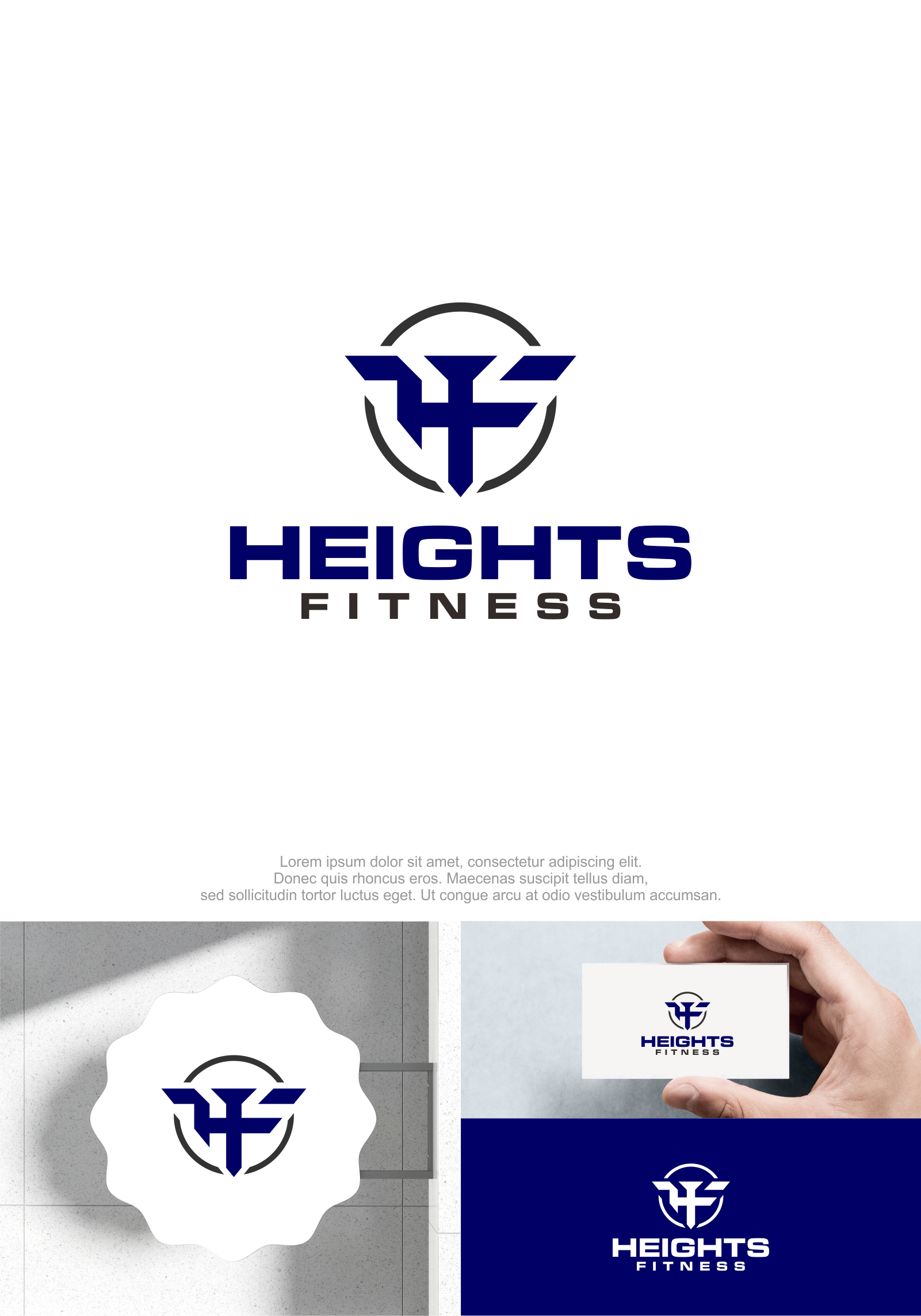 Logo Design by M.Syaiful Huda for the heights fitness | Design #36956092