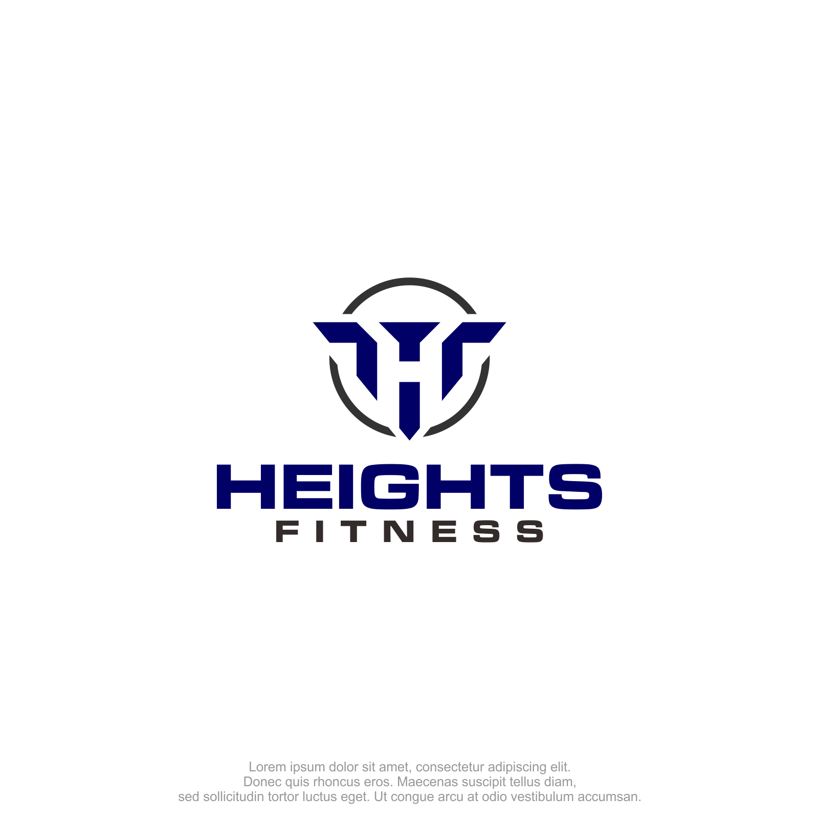 Logo Design by M.Syaiful Huda for the heights fitness | Design #36964390