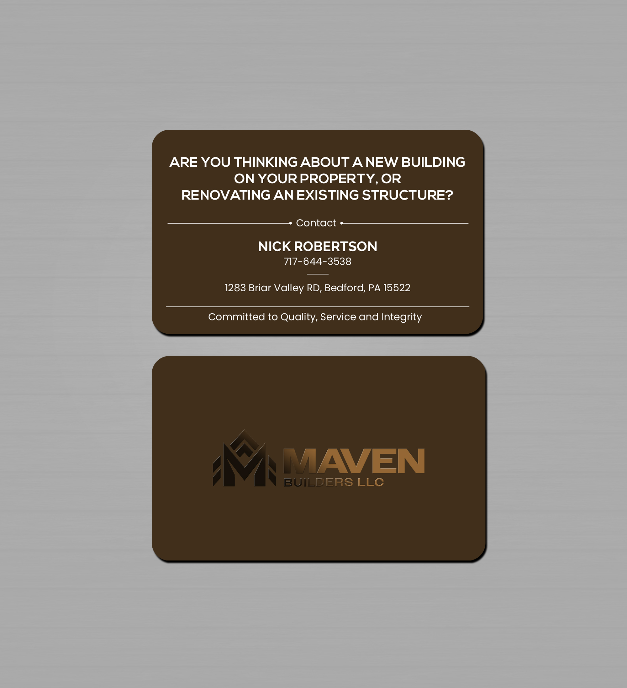 Business Card Design by Creations Box 2015 for this project | Design #36961402