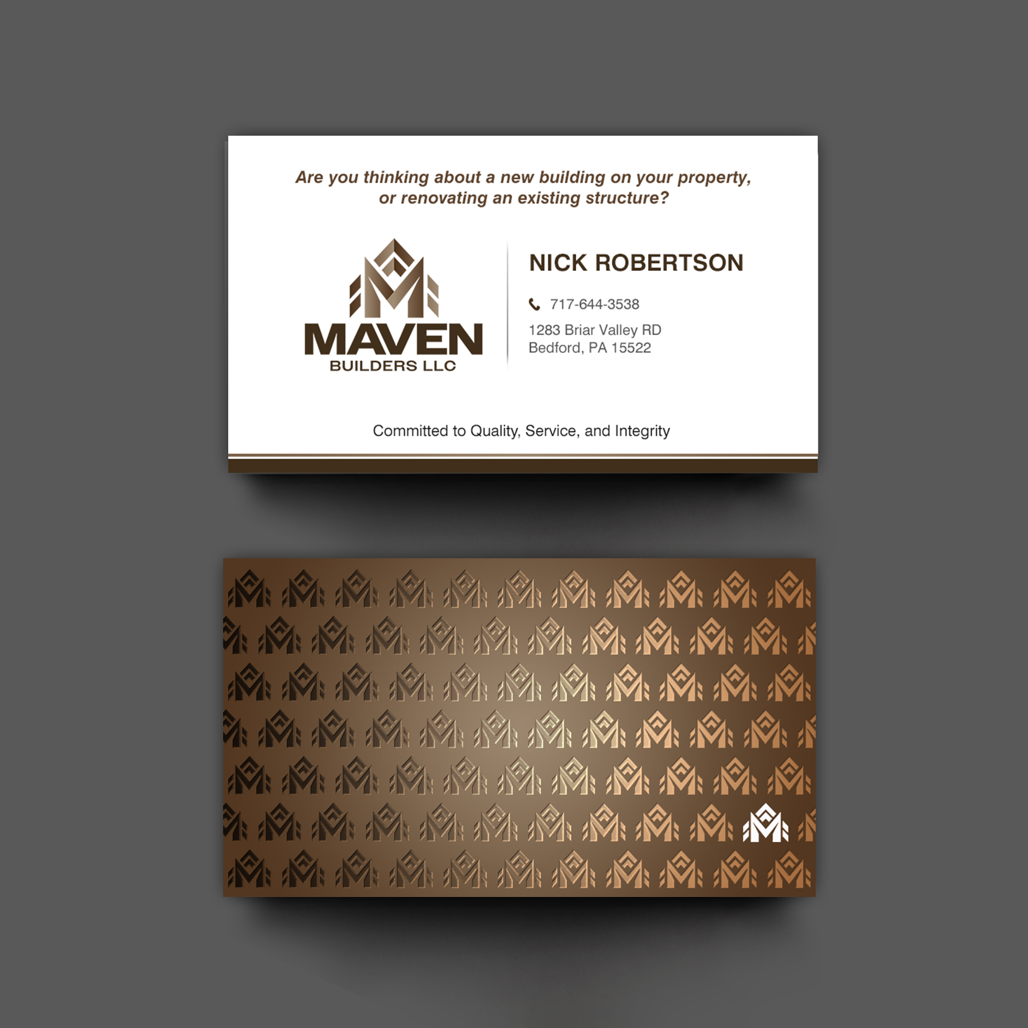 Business Card Design by chandrayaan.creative for this project | Design #36962589