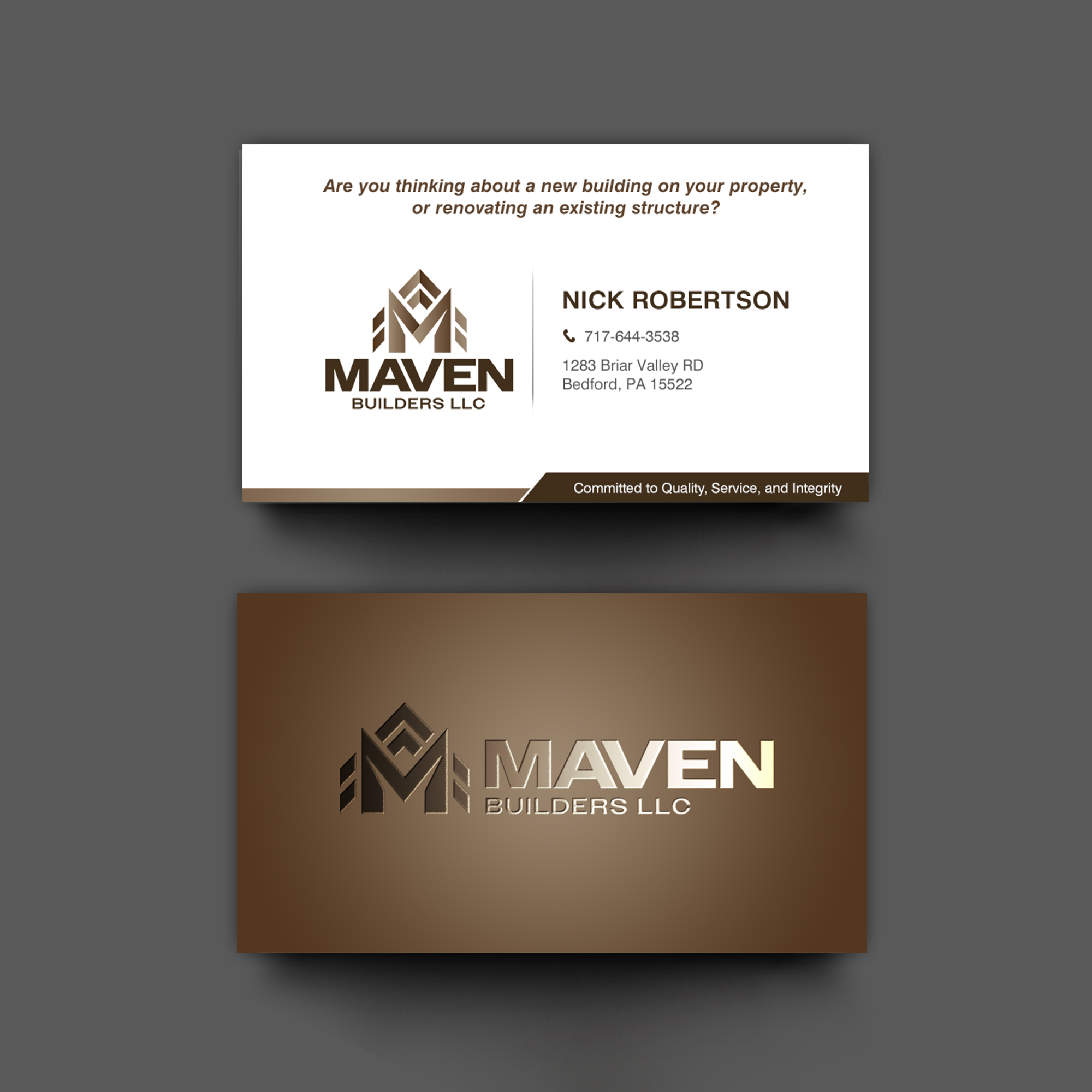 Business Card Design by chandrayaan.creative for this project | Design #36962593