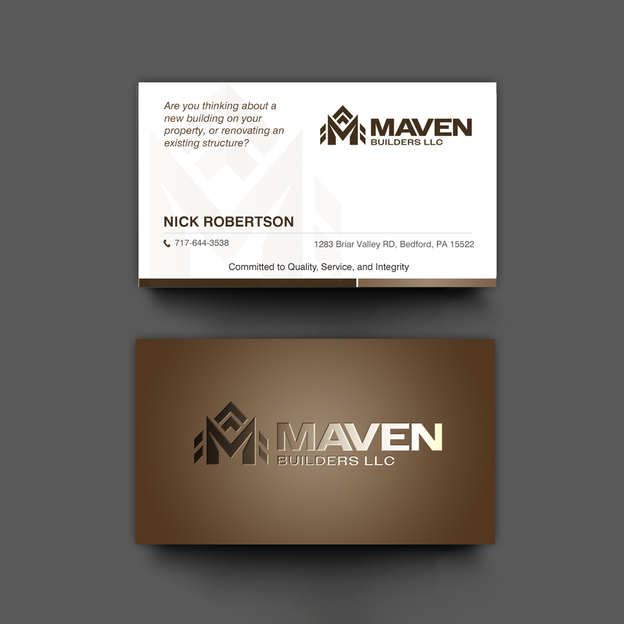 Business Card Design by chandrayaan.creative for this project | Design #36962596