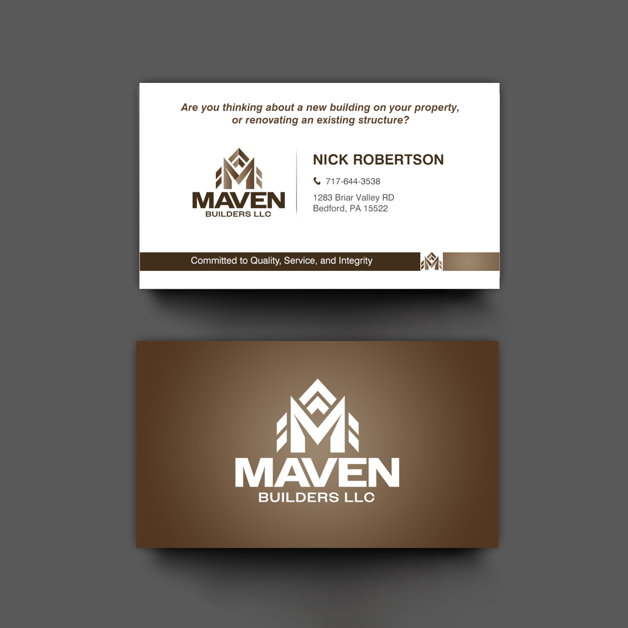 Business Card Design by chandrayaan.creative for this project | Design #36962607
