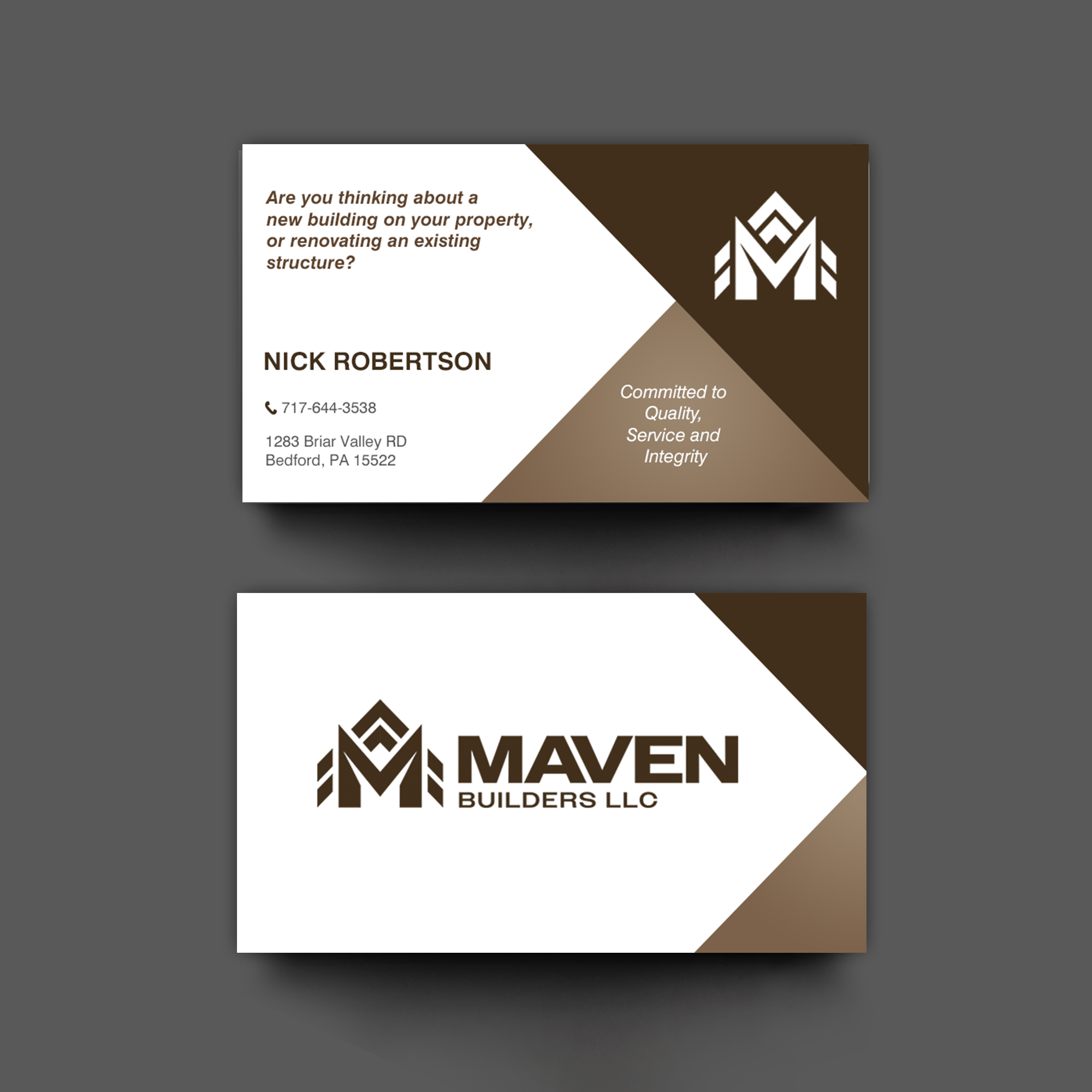 Business Card Design by chandrayaan.creative for this project | Design #36962608
