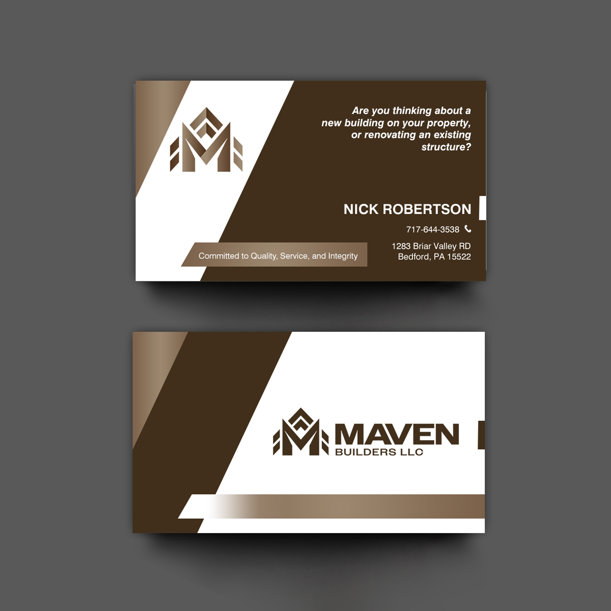 Business Card Design by chandrayaan.creative for this project | Design #36962616
