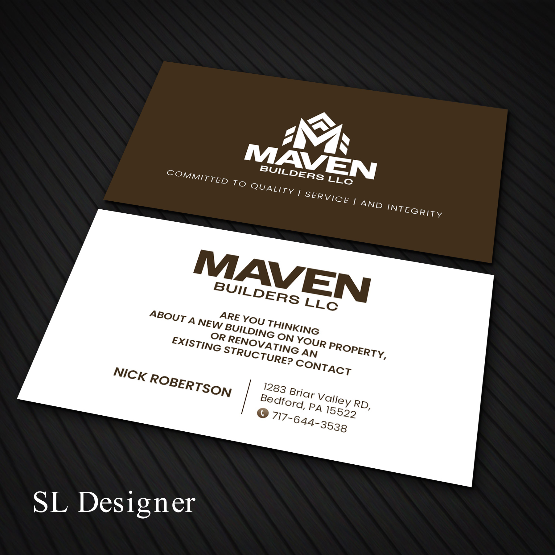 Business Card Design by SL Designer for this project | Design #36964539
