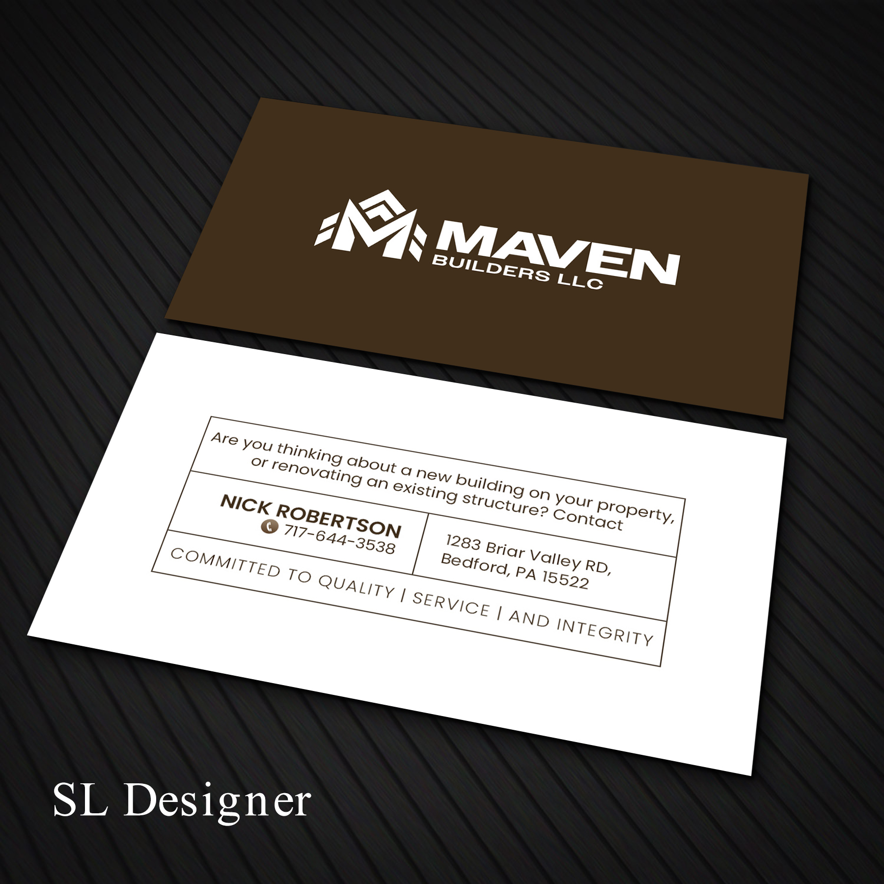 Business Card Design by SL Designer for this project | Design #36964540