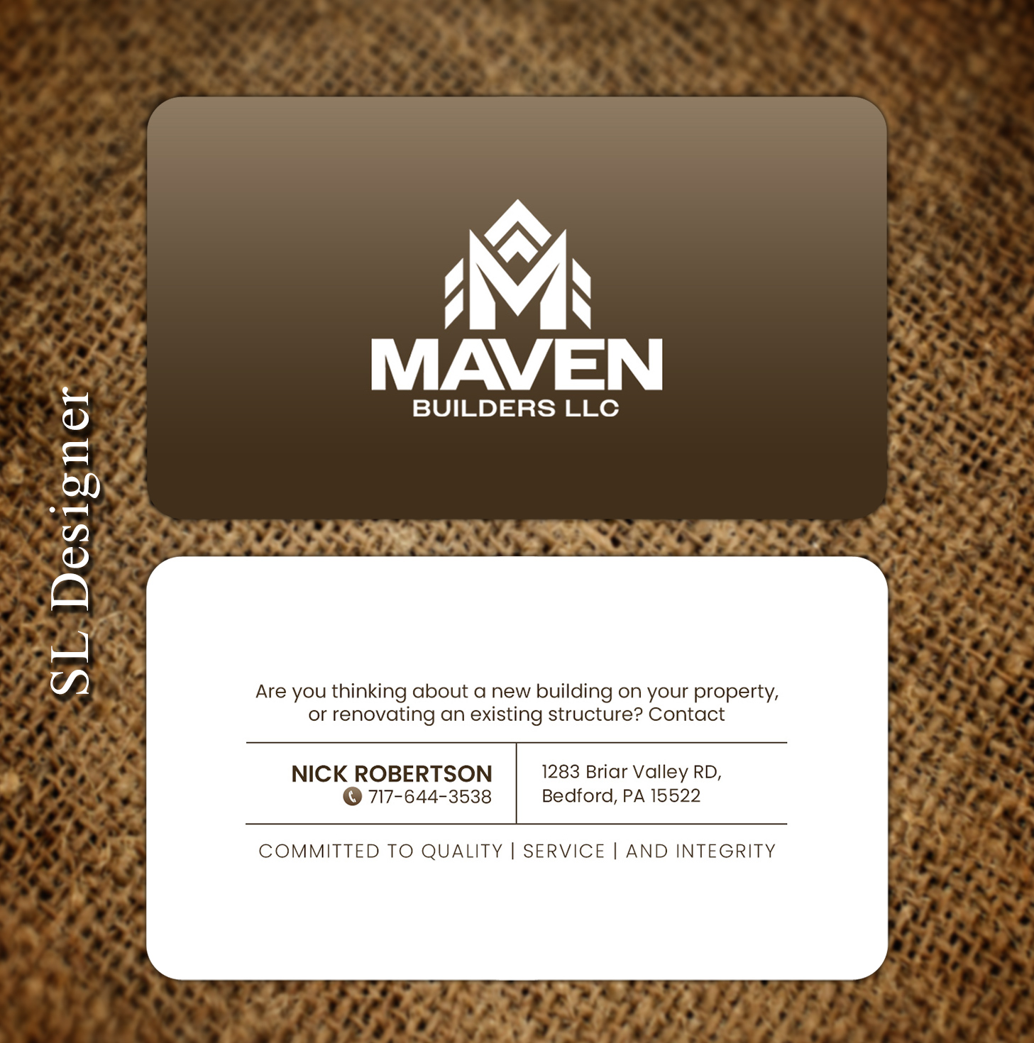 Business Card Design by SL Designer for this project | Design #36964543