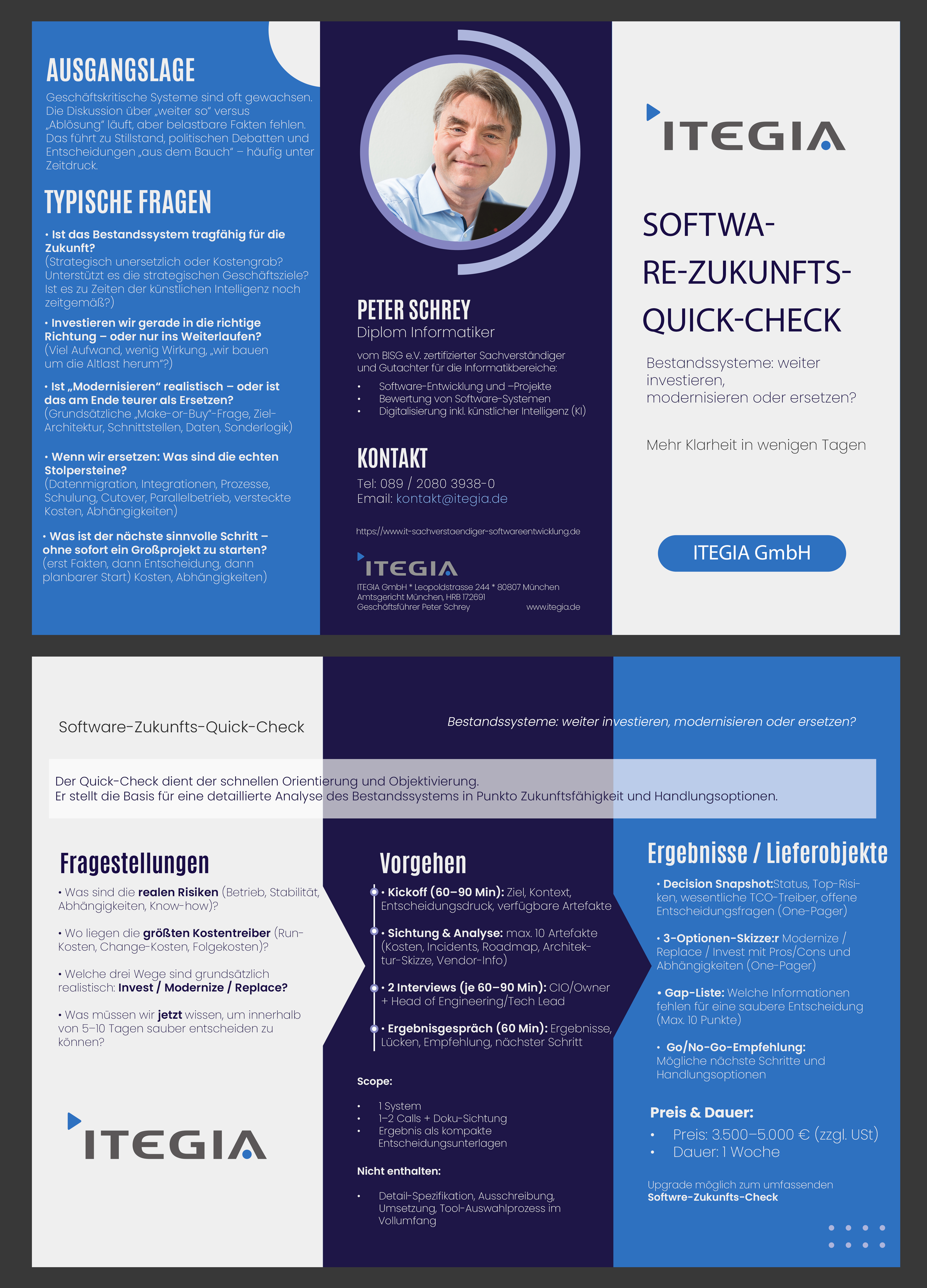 Flyer Design by Osama Soliman for ITEGIA GmbH | Design #36985208