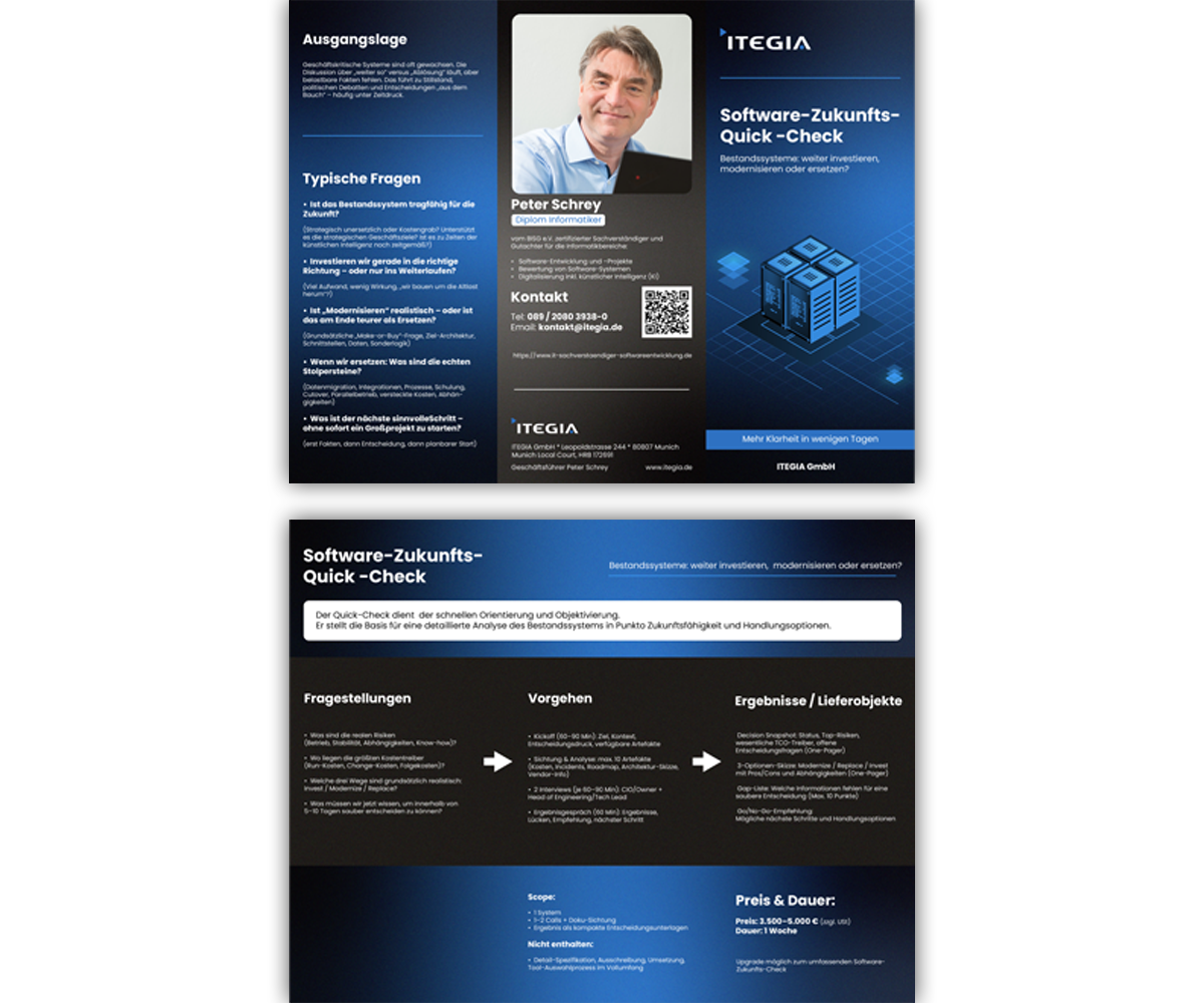 Diseño de Flyer por Designed by MS para ITEGIA GmbH | Diseño #36964285