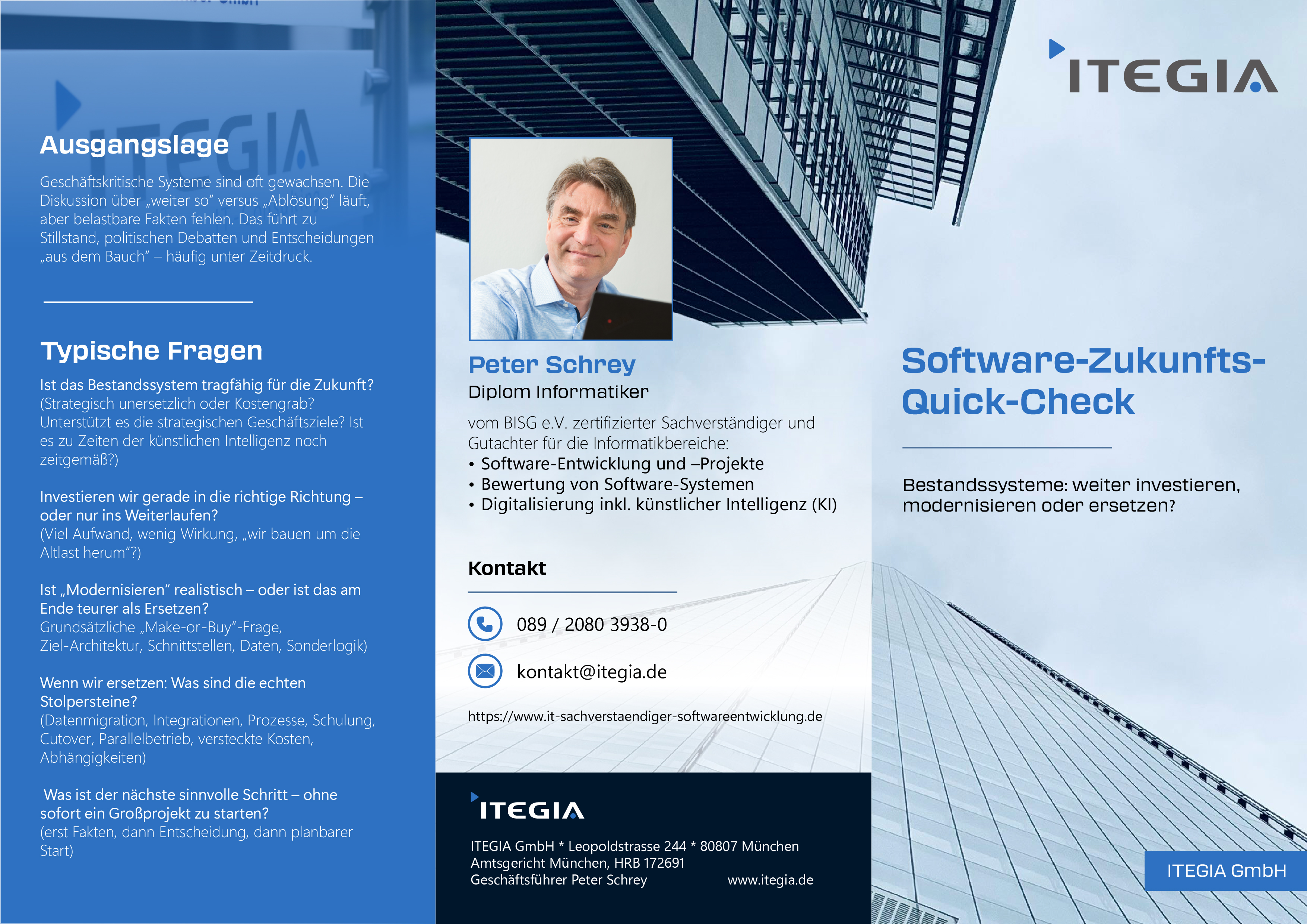 Flyer Design by Navz for ITEGIA GmbH | Design #36962516