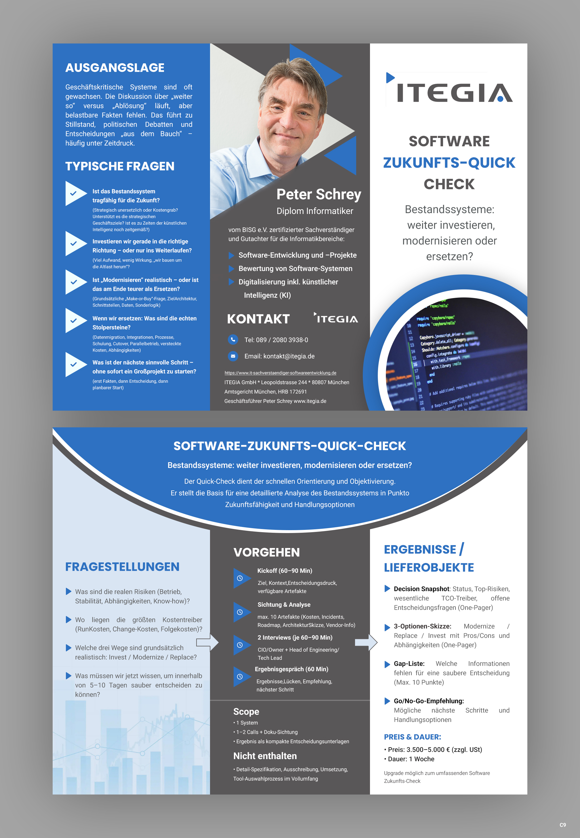 Diseño de Flyer por pb para ITEGIA GmbH | Diseño #36969512