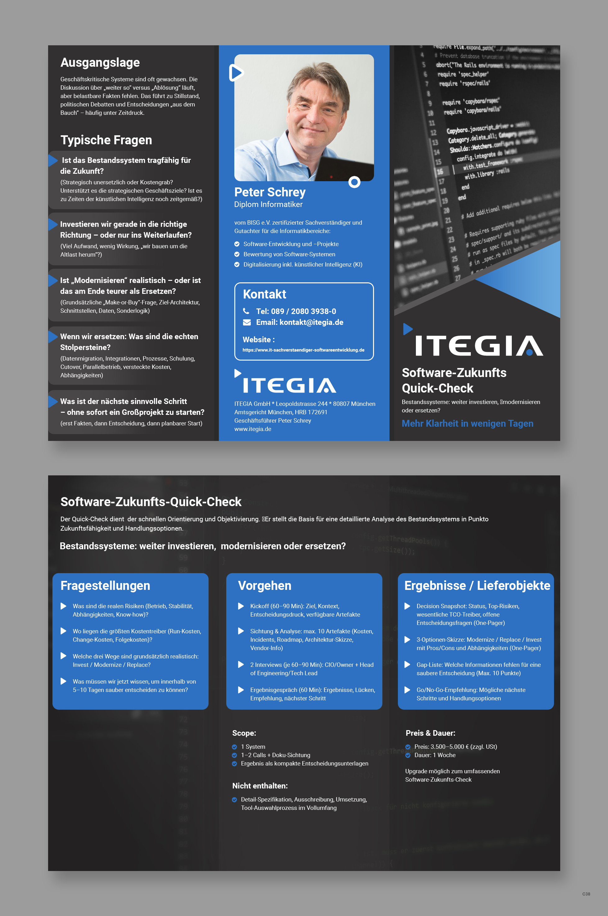 Diseño de Flyer por pb para ITEGIA GmbH | Diseño #36969513
