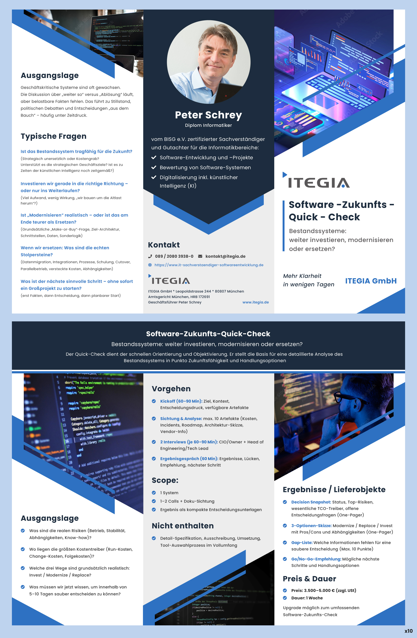 Flyer Design by pb for ITEGIA GmbH | Design #36969514