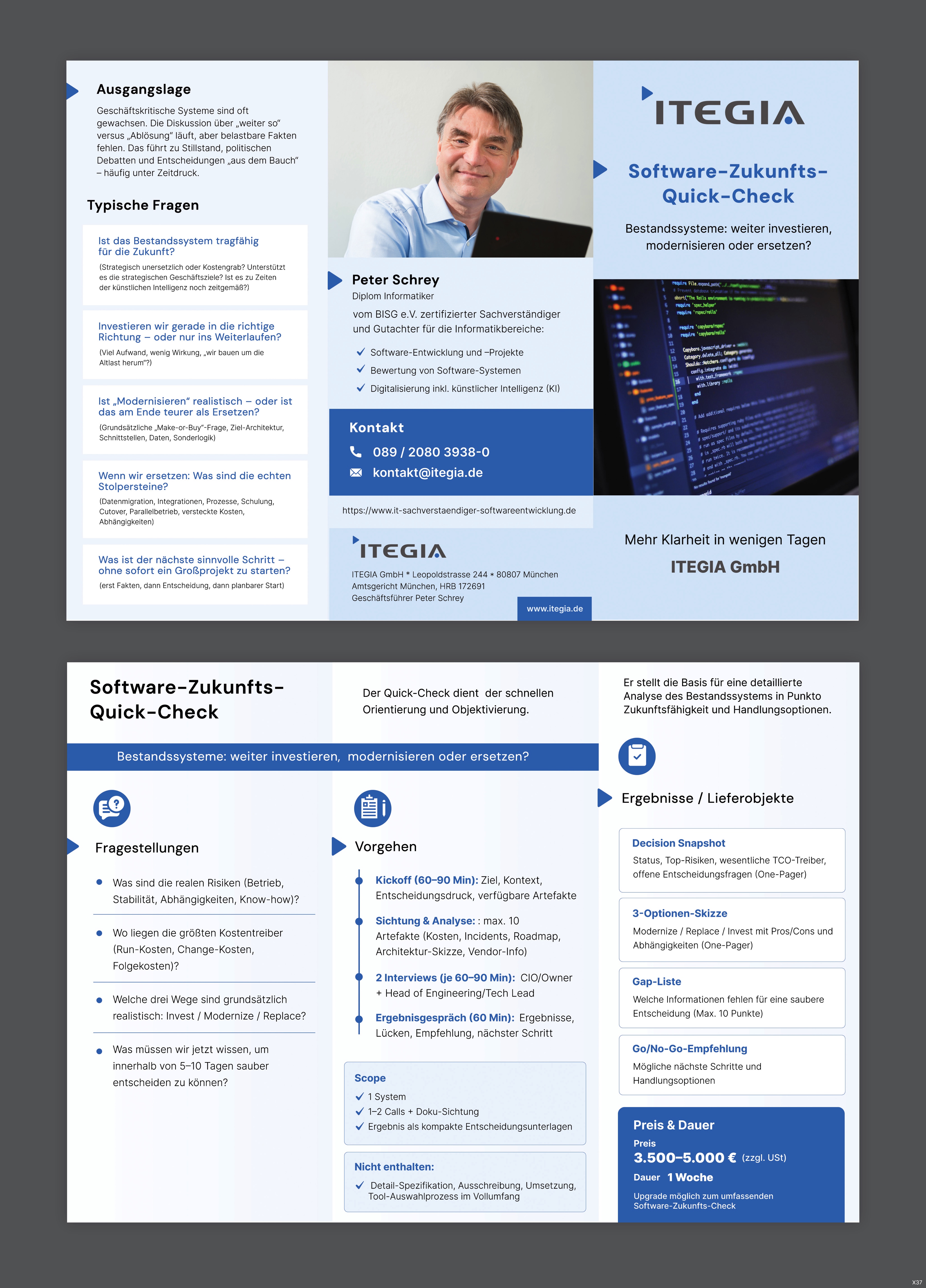 Diseño de Flyer por pb para ITEGIA GmbH | Diseño #36975379