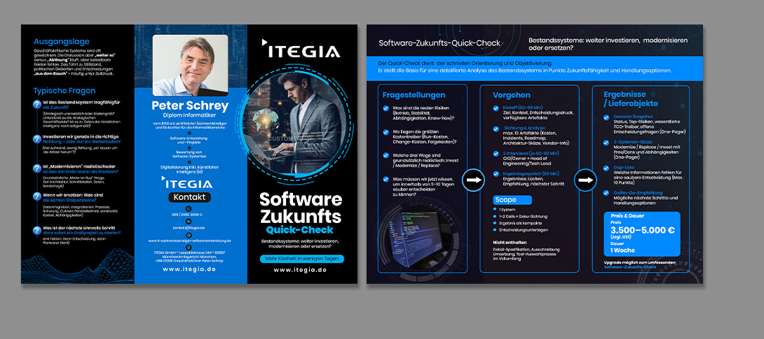 Flyer Design by debdesign for ITEGIA GmbH | Design #36973595