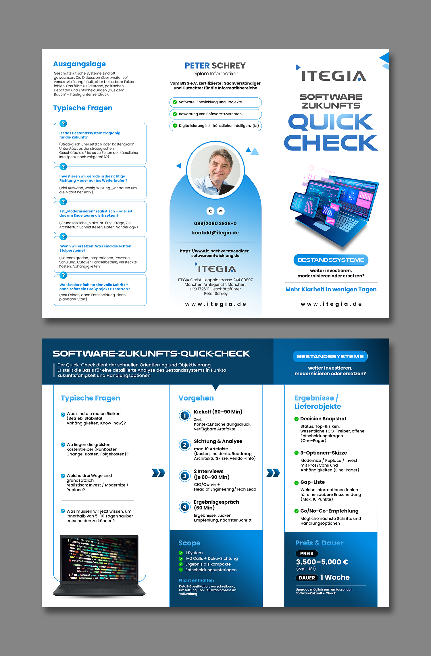 Flyer Design by debdesign for ITEGIA GmbH | Design #36973701