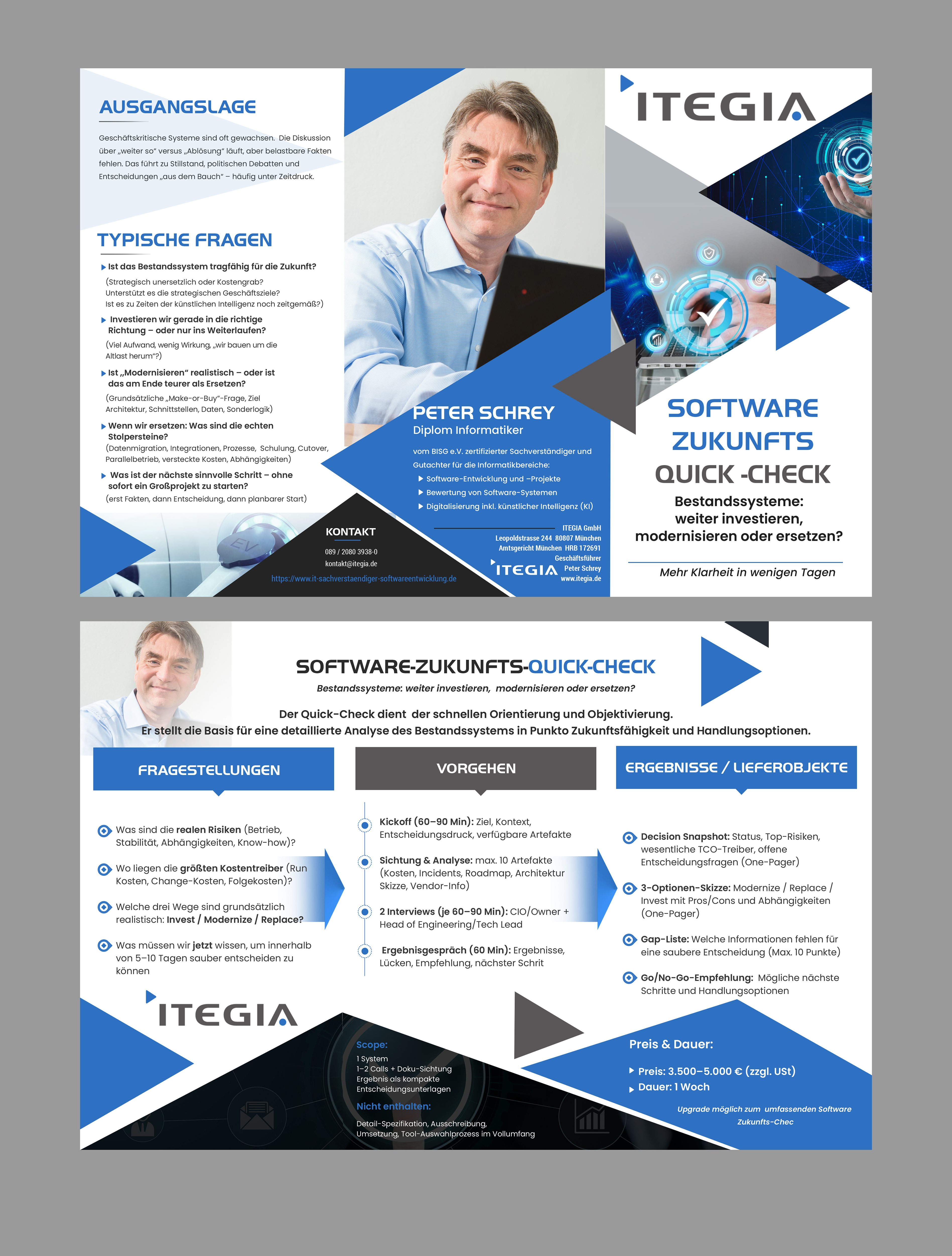 Diseño de Flyer por Creations Box 2015 para ITEGIA GmbH | Diseño #36977317