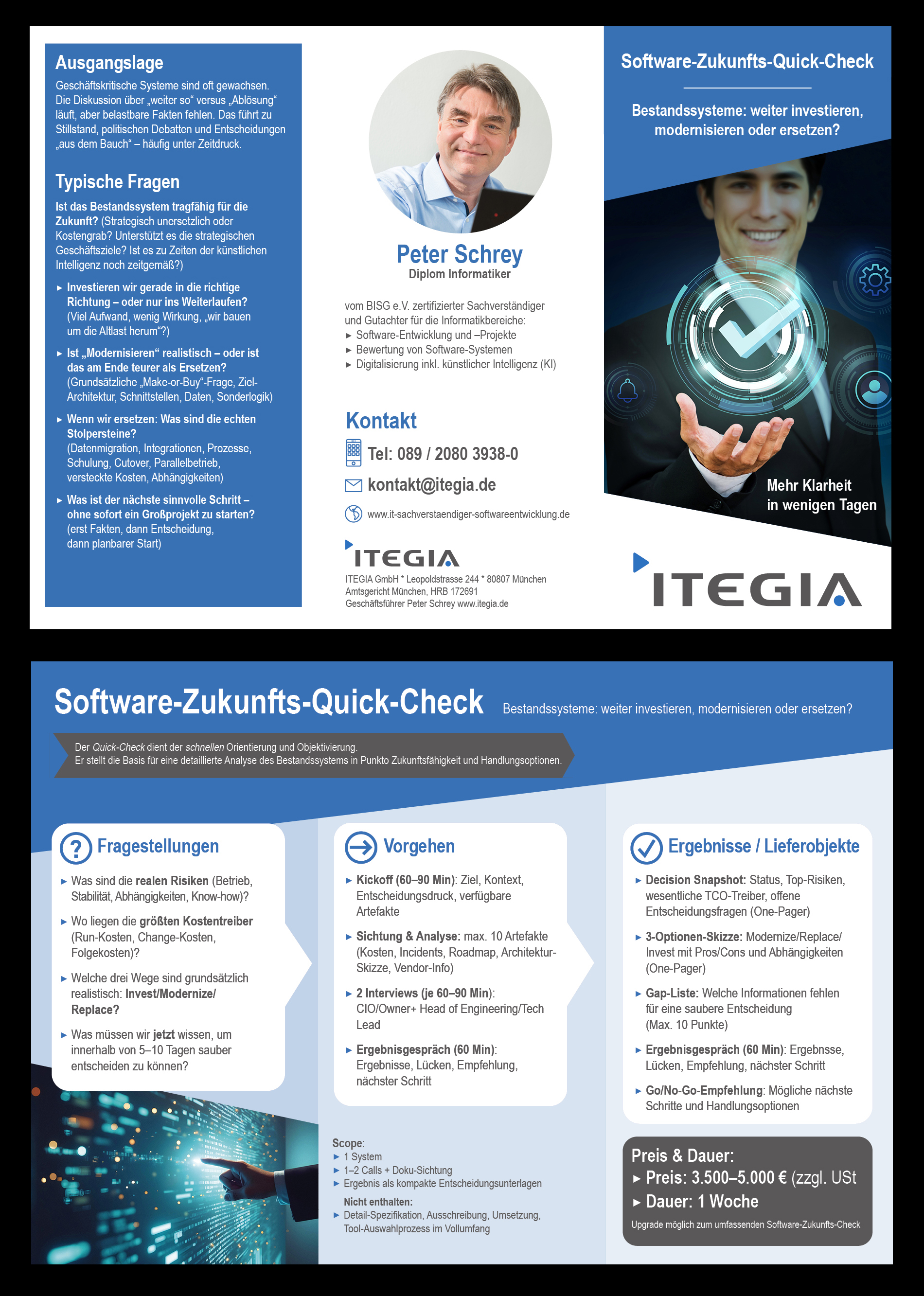 Flyer Design by arikool for ITEGIA GmbH | Design #36965012