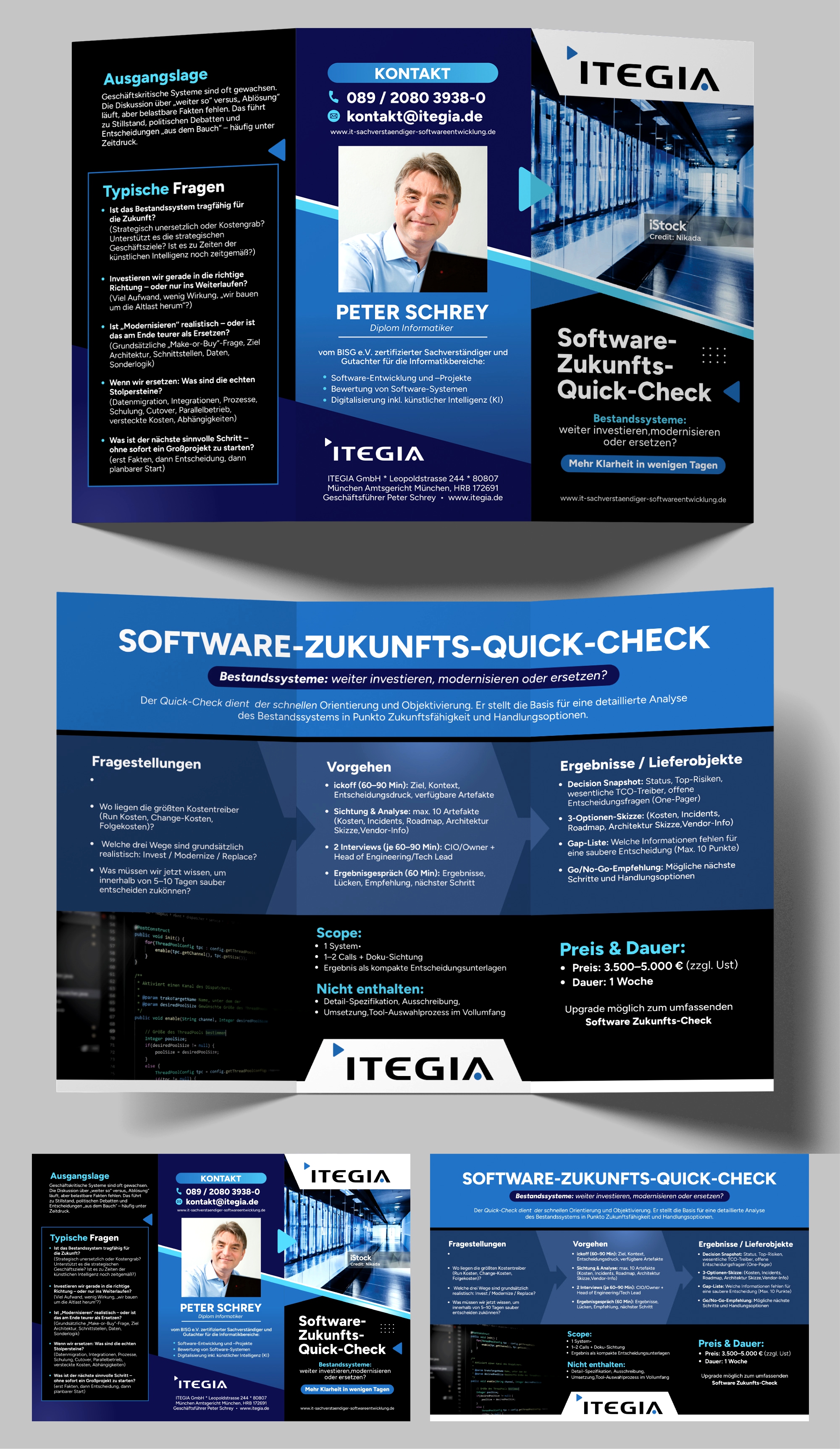 Flyer Design by Dzhafir for ITEGIA GmbH | Design #36968960