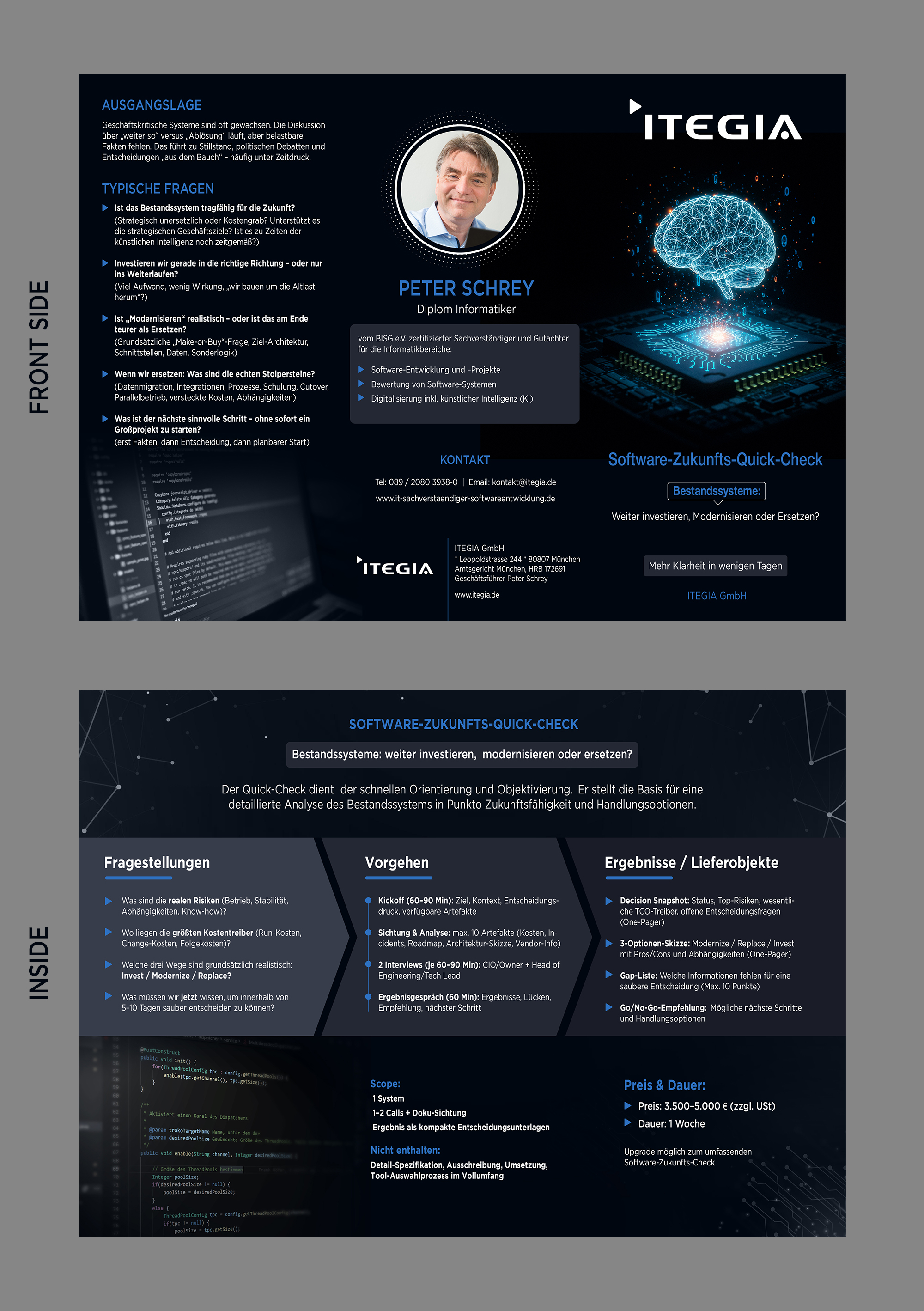 Flyer Design by SWASTIK for ITEGIA GmbH | Design #36972231