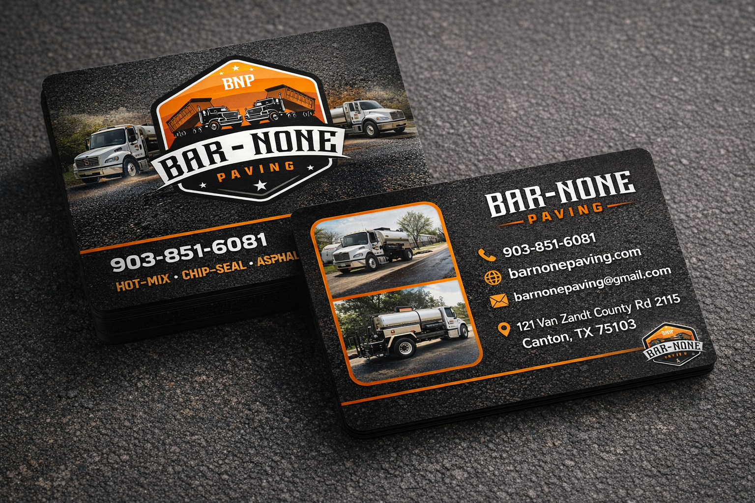 Business Card Design by Andrés Sebastián for Bar-none Paving | Design #36981999