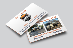 Business Card Design by Creative Moon Design for Bar-none Paving | Design: #36987220
