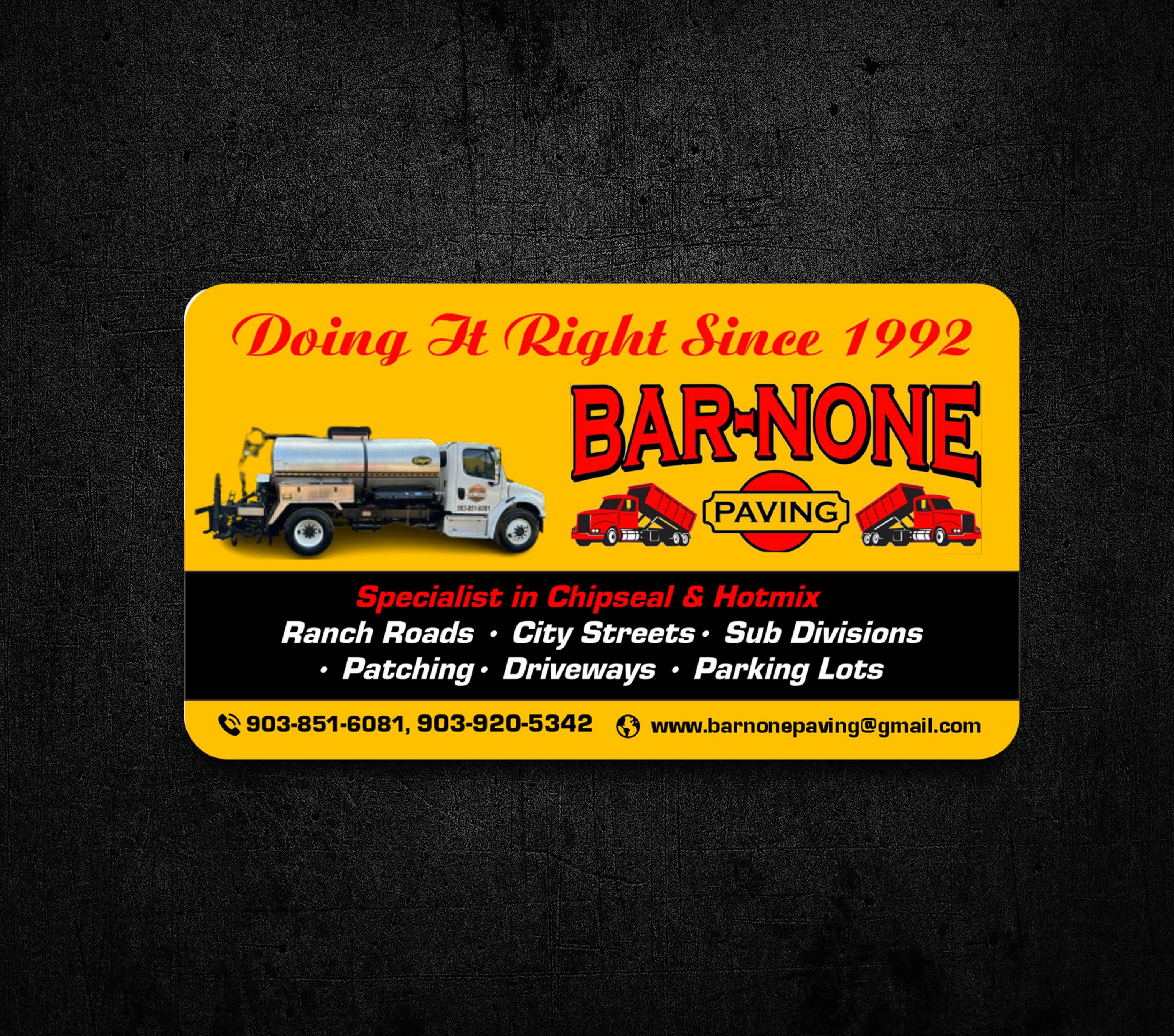 Design de Carte de Visite par jk_studio pour Bar-none Paving | Design #36985768