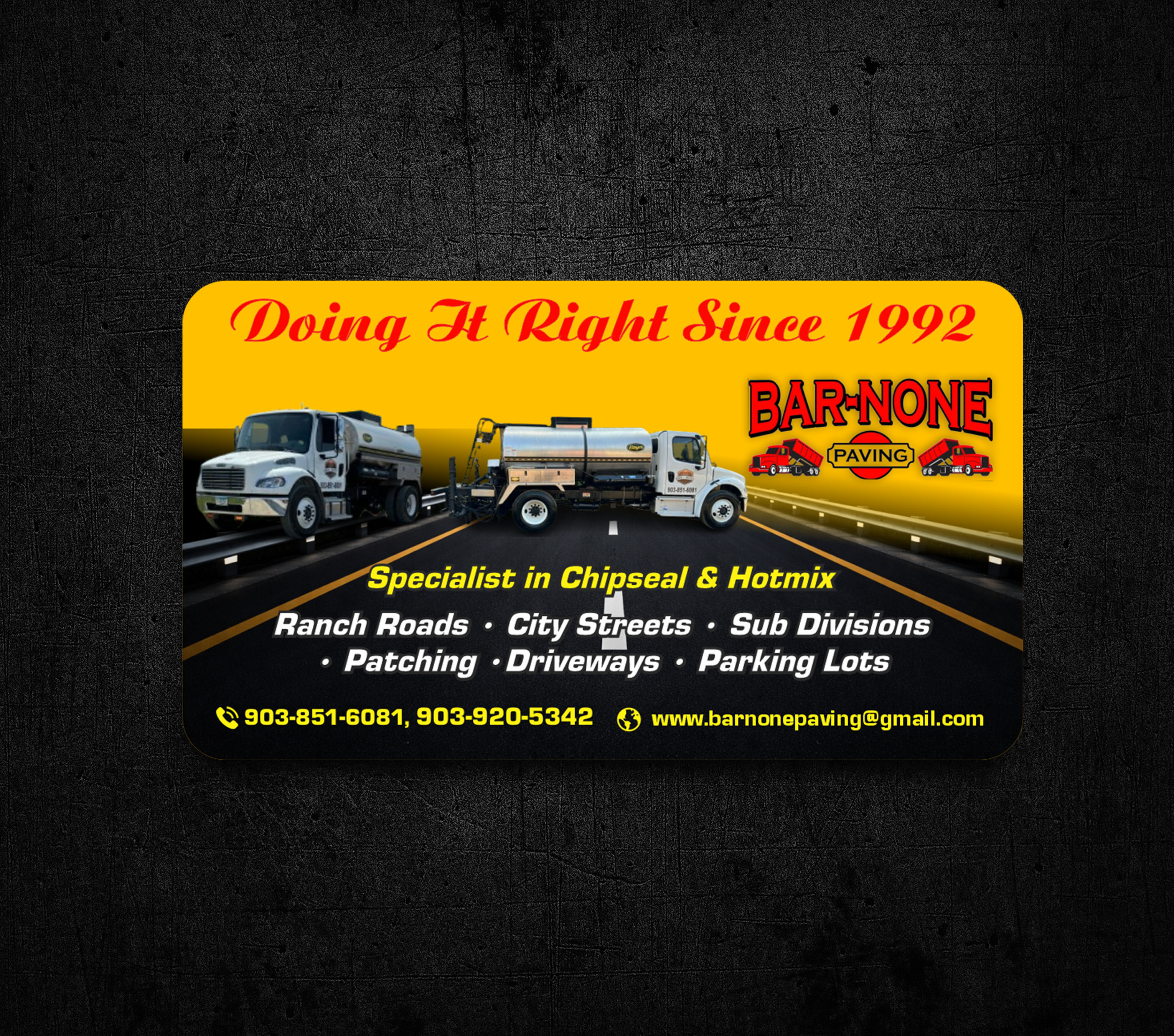 Design de Carte de Visite par jk_studio pour Bar-none Paving | Design #37020136