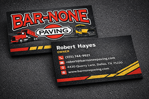 Business Card Design by echosaputro for Bar-none Paving | Design: #36989880