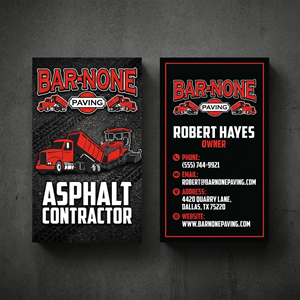 Business Card Design by Minang Art_Studio for Bar-none Paving | Design: #36989876