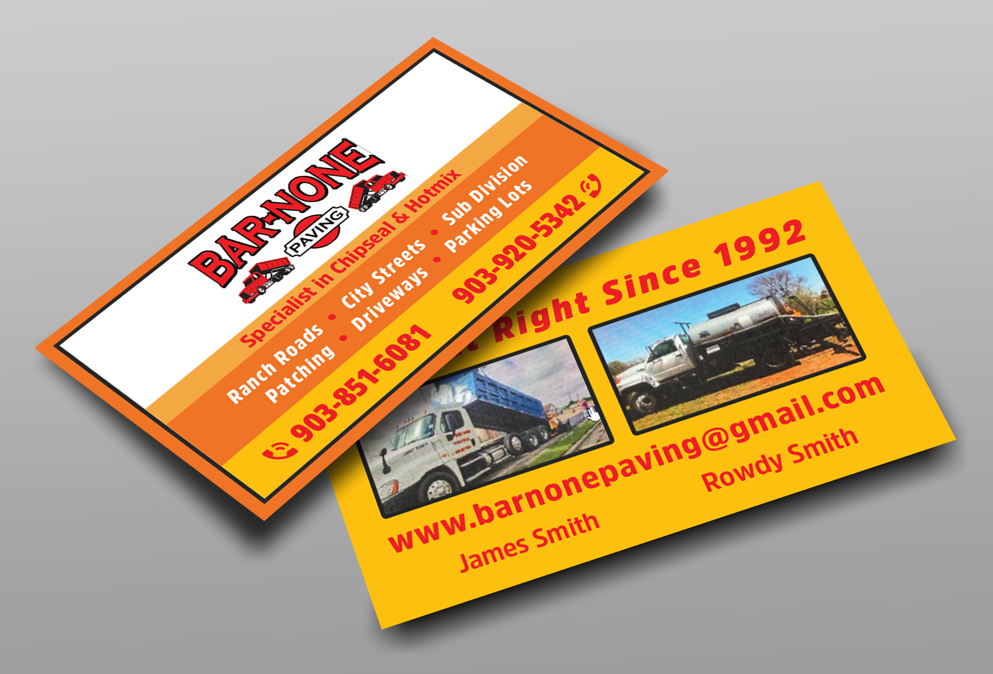 Design de Carte de Visite par Ekramul Hossen 2 pour Bar-none Paving | Design #36979465