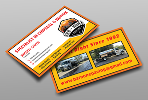 Business Card Design by Ekramul Hossen 2 for Bar-none Paving | Design: #37014536