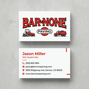 Business Card Design by Design92 for Bar-none Paving | Design: #36989874