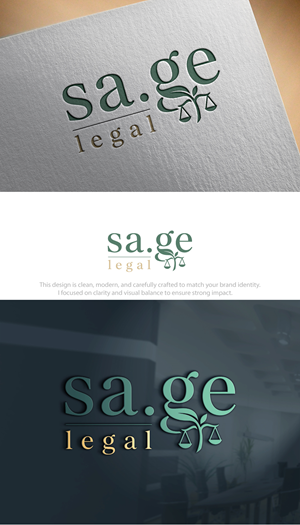Logo-Design von Hamza  Al-Muttalib für Sage Legal | Design: #36975452