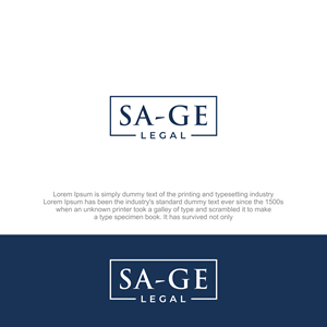 Logo-Design von Stone Black für Sage Legal | Design: #36974706