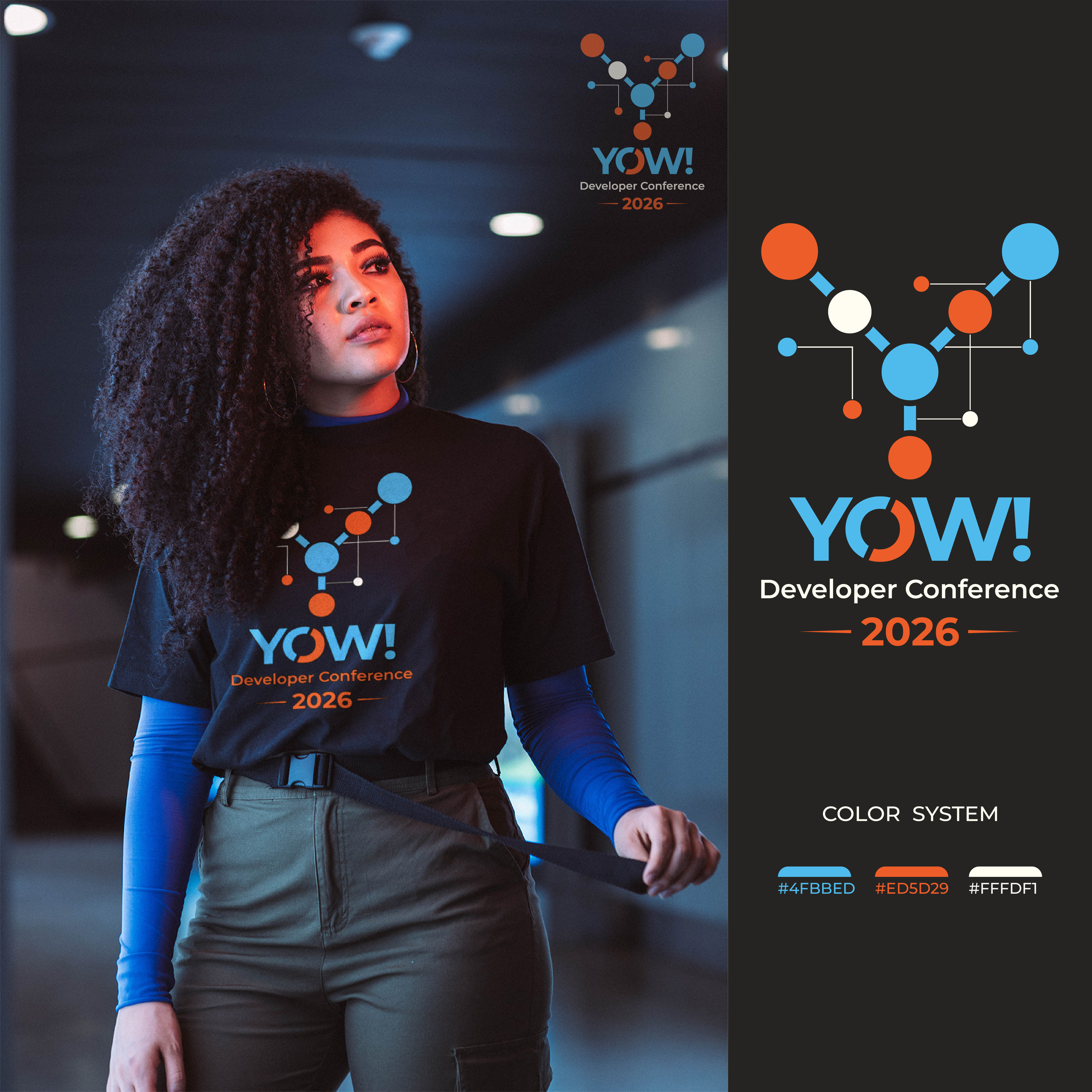 T-shirt Design by Nurlaila0612 for YOW! Conference | Design #36977745