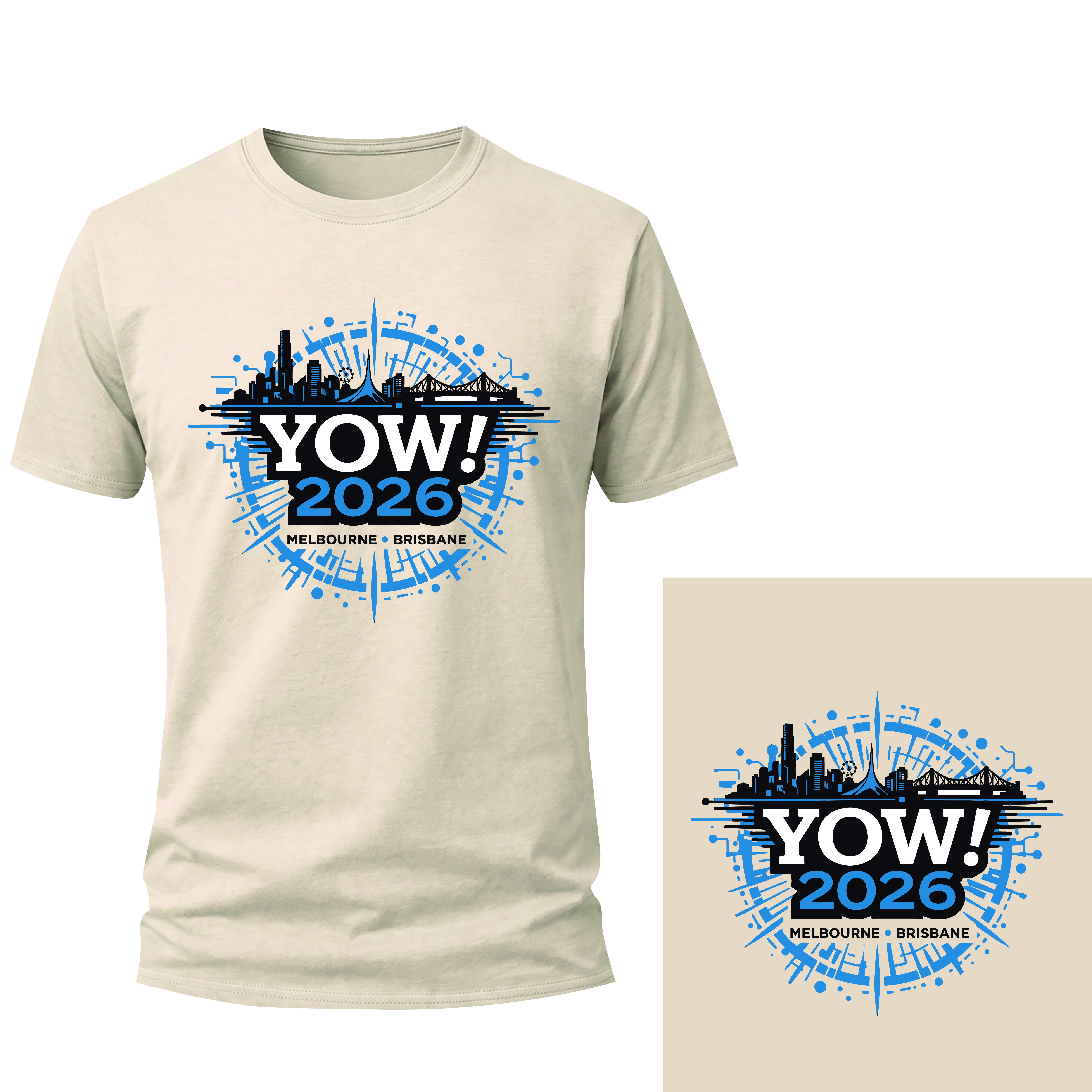 T-shirt Design by MO61 for YOW! Conference | Design: #37124089